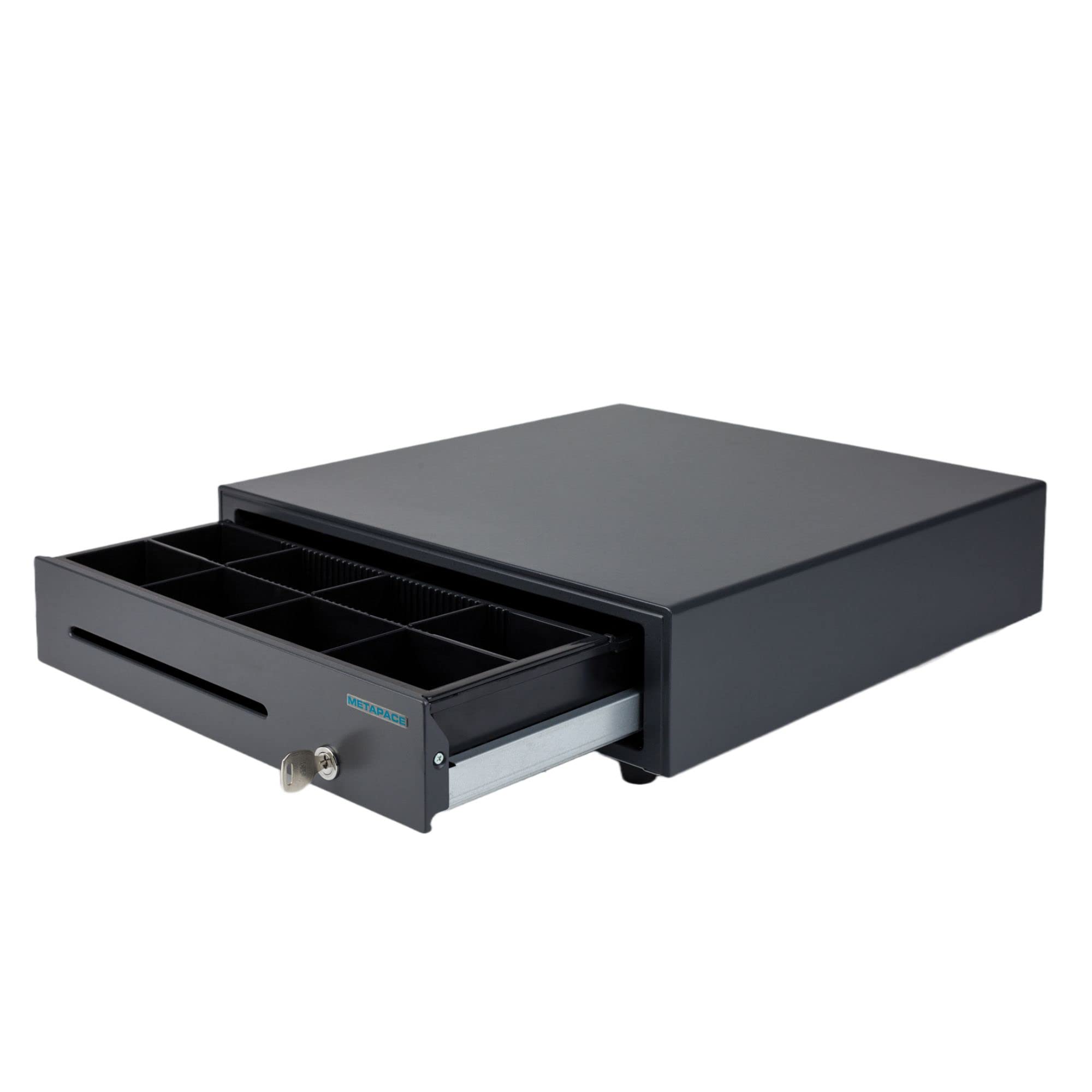 MPK1S-C K-1 Cash Register Drawer - Secure Black Money Tray for Retail Stores, Restaurants & Small Businesses | Durable POS Cash Management Solution