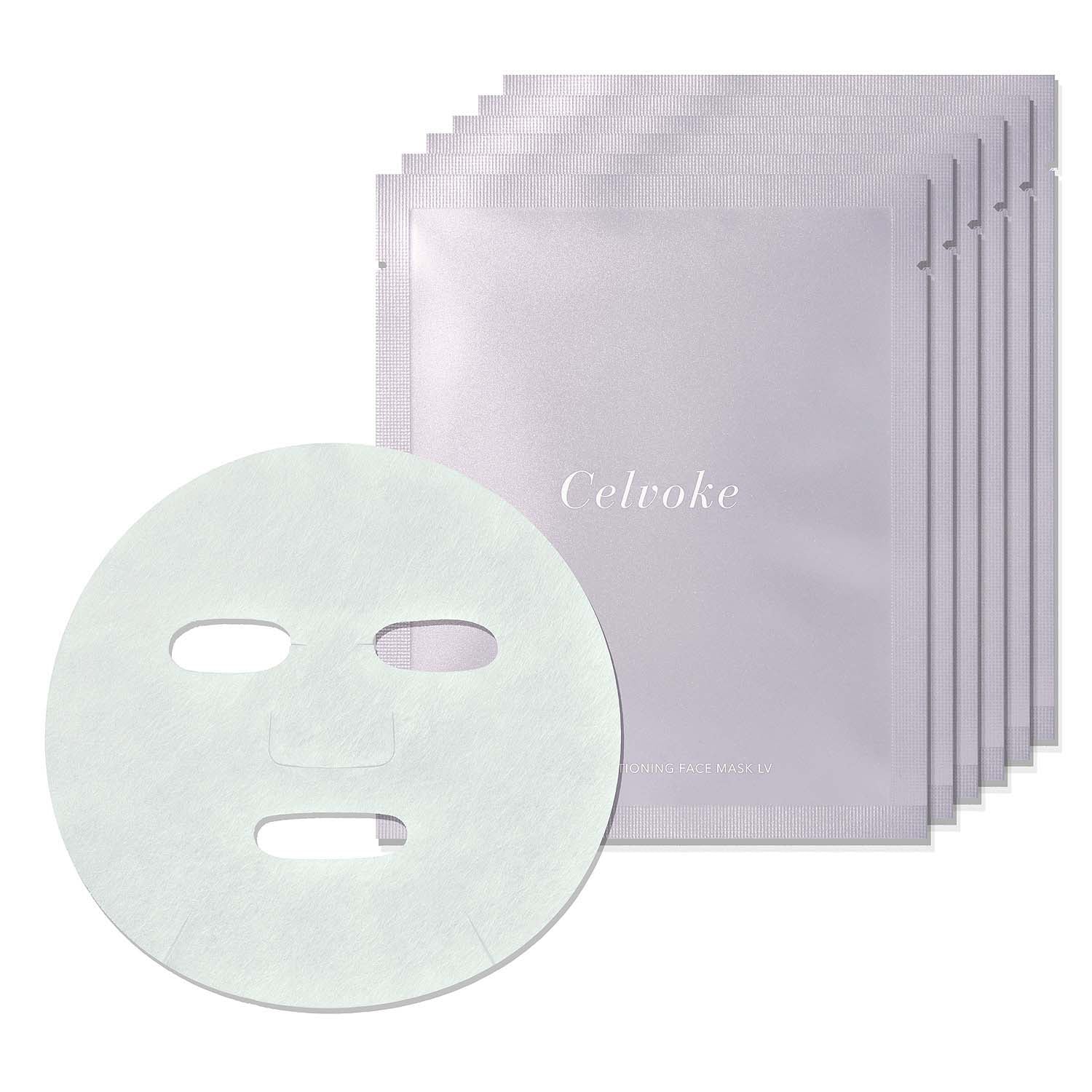 Celvoke Calm Conditioning Face Mask LV - Hydrating & Soothing Facial Mask for Dry & Sensitive Skin - Perfect for Daily Skincare & Spa Relaxation at Home
