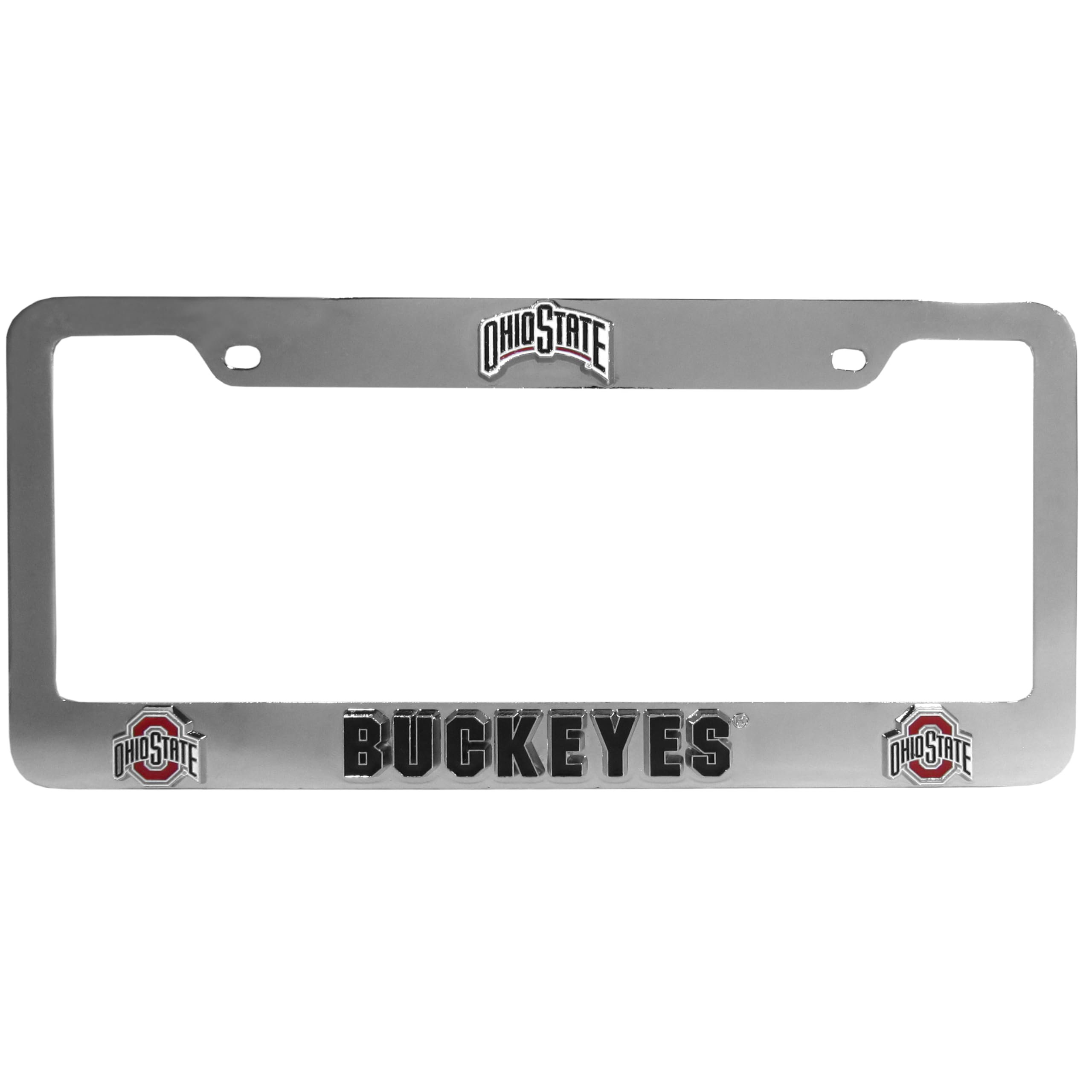 Ohio State Buckeyes License Plate Frame - Siskiyou Automotive Car Tag Holder for Alumni & Fans - Perfect for Tailgating, Game Days & Showing Team Pride