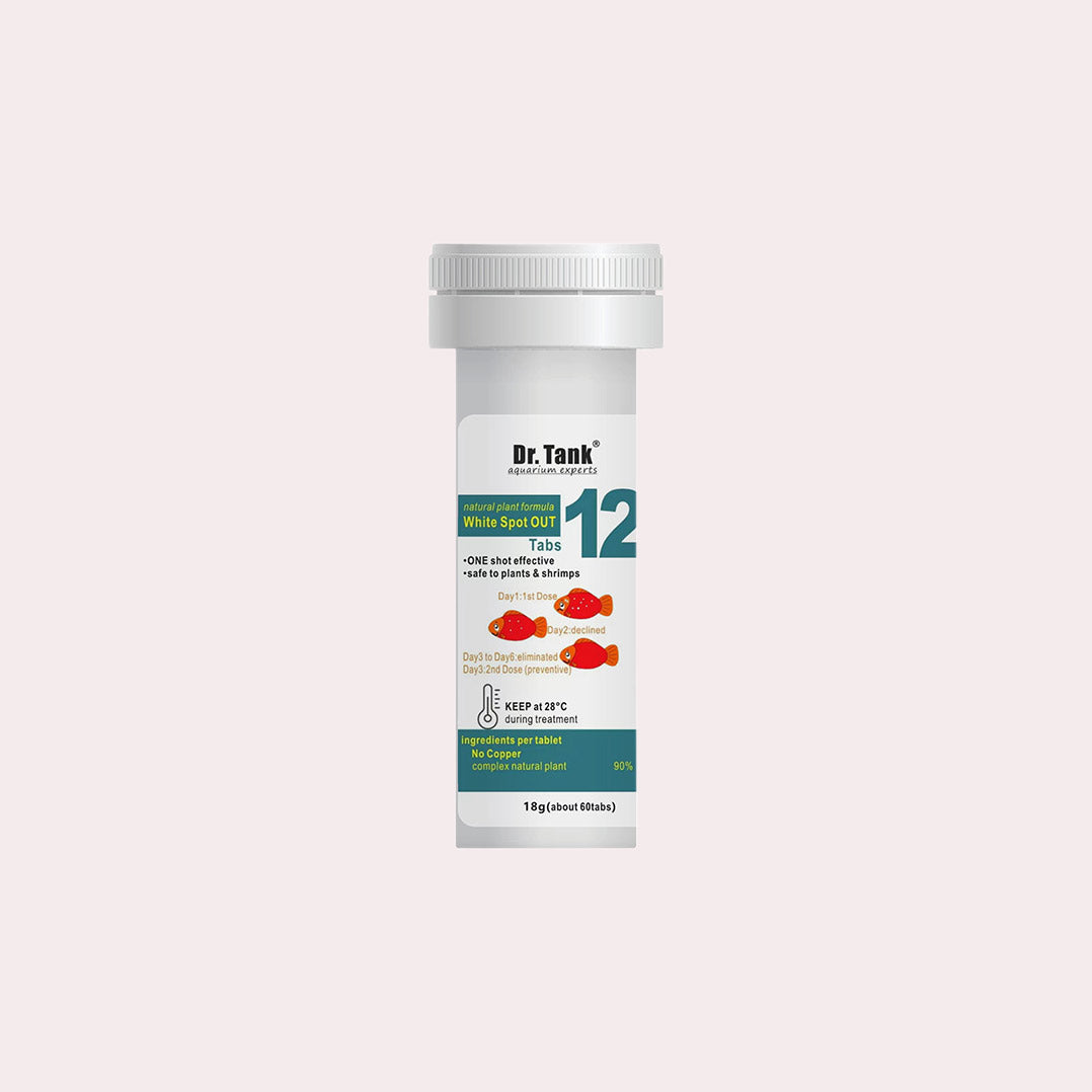 Dr. Tank White Spot Out Ich Treatment for Freshwater & Saltwater Aquariums – Fast-Acting Fish Medication for Ich Disease Control – Ideal for Home, Office, and Pet Store Aquariums