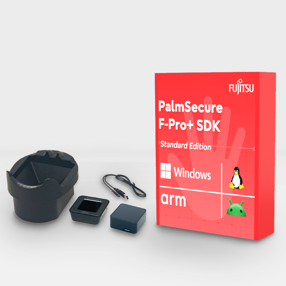 Fujitsu PalmSecure F Pro+ Developer Bundle - Advanced Biometric Authentication Solution for Secure Access & Identity Verification - Ideal for Enterprise Security, Banking, and Healthcare Applications