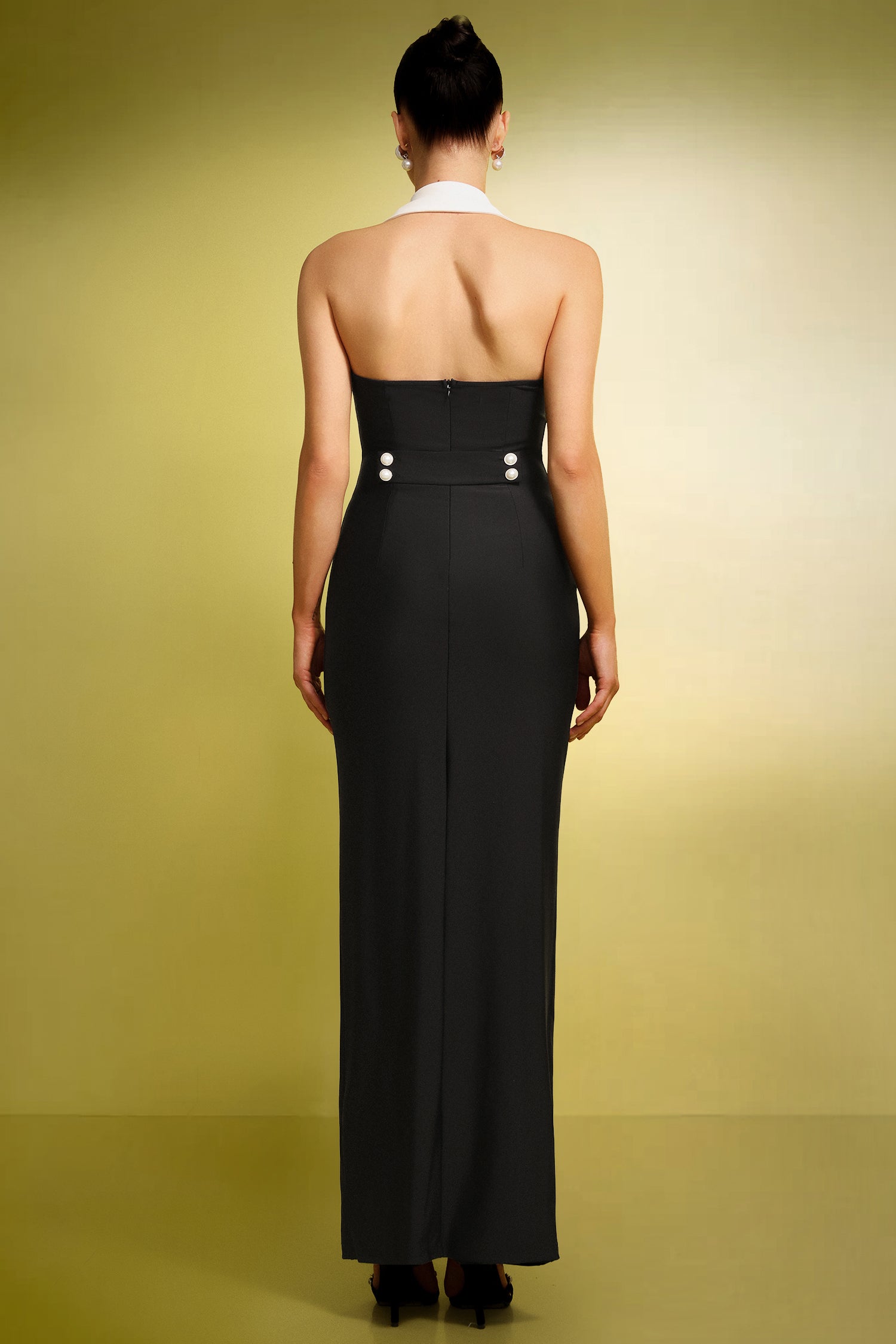 Elegant Nlia Sleeveless Slit Maxi Dress for Women - Summer Beach Party & Evening Occasion Wear