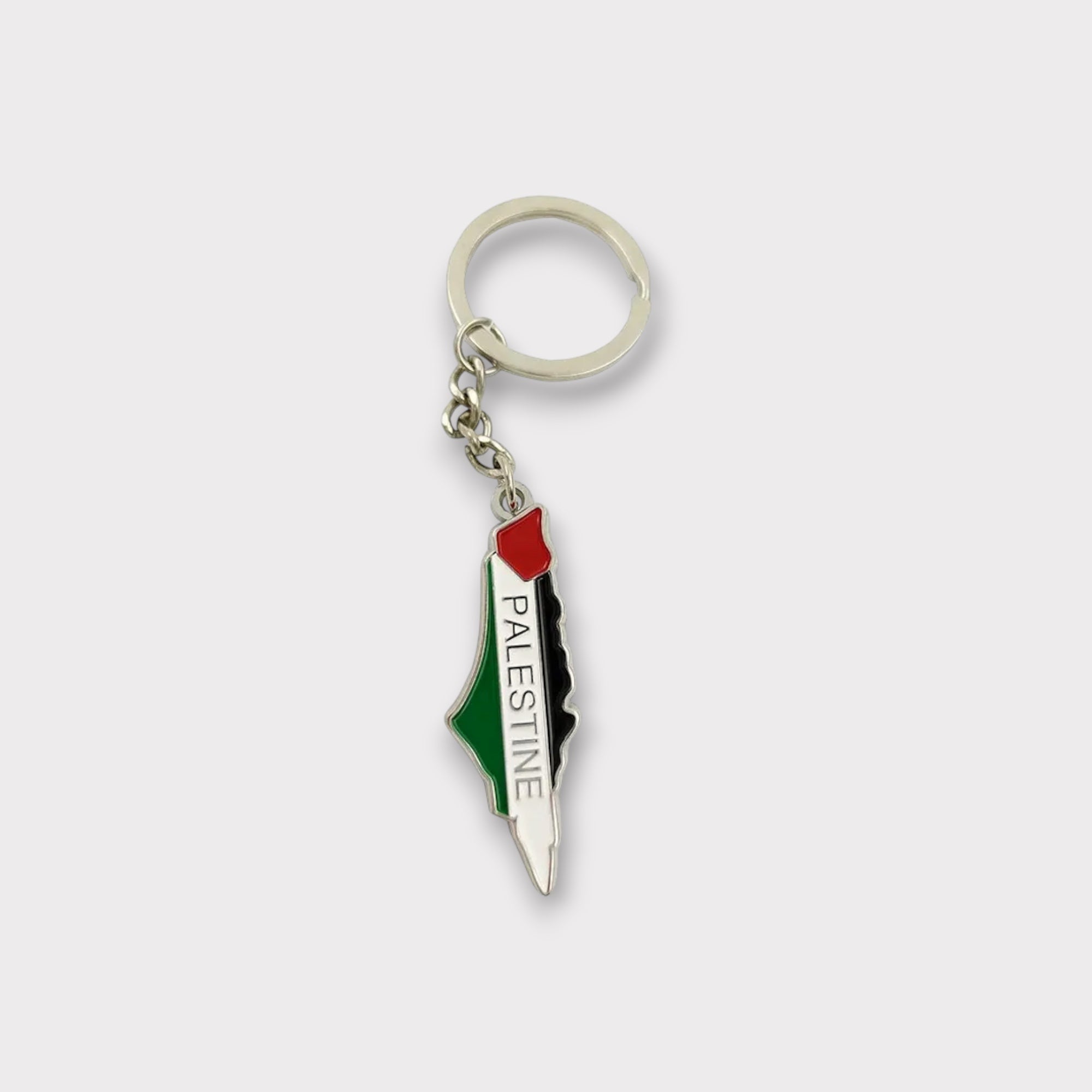 Palestine Map Keychain - Durable Metal Keyring with Detailed Map Design - Perfect for Travel, Gifts, and Everyday Use