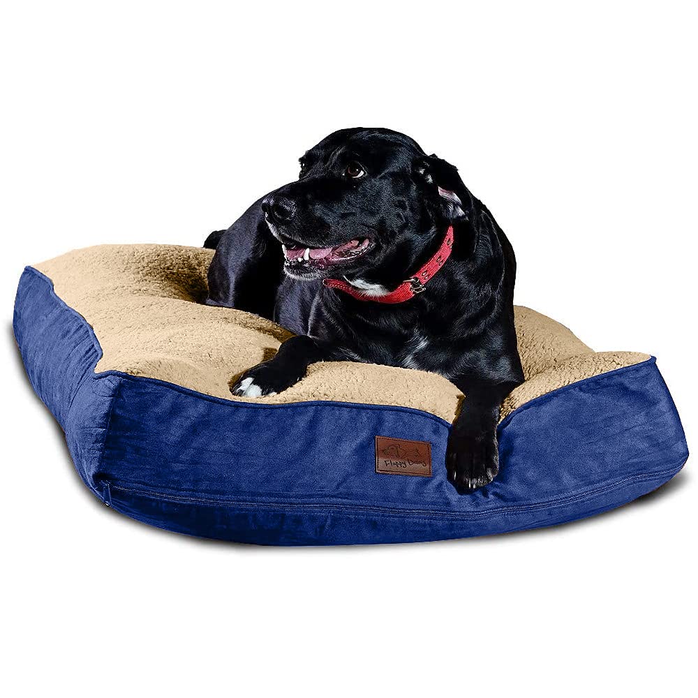Orthopedic Memory Foam Dog Bed for Large Dogs - Washable & Waterproof - Perfect for Home & Travel