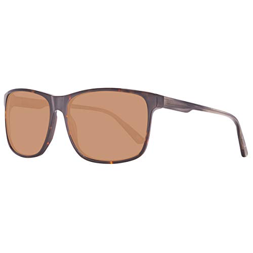 Helly Hansen HH5002-C03-59 Polarized Fashion Sunglasses for Men - Brown UV Protection Lenses - Perfect for Outdoor Sports, Driving & Beach Activities