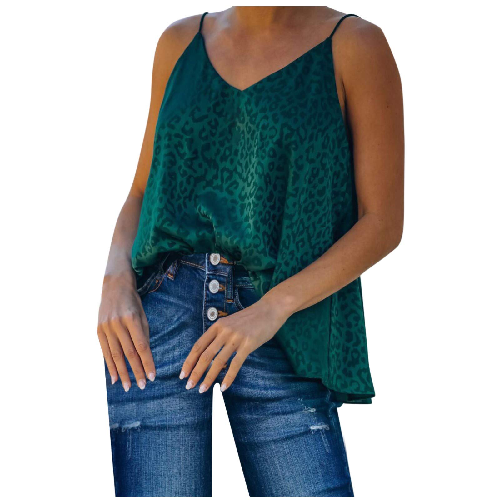 Women's Lace Crochet V-Neck Tank Tops - Strappy Halter Camisole Shirt for Summer, Beach & Casual Wear