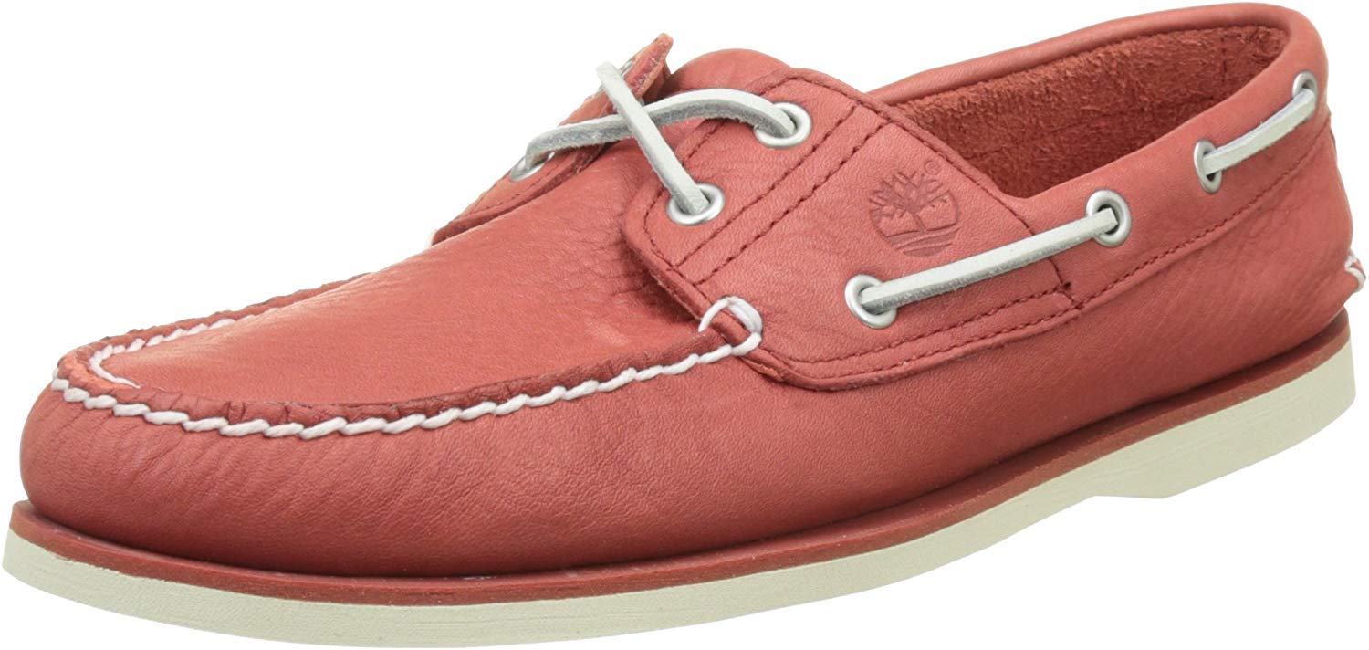 Timberland Men's Classic 2-Eye Boat Shoes | Premium Leather Deck Shoes for Men | Casual & Comfortable Slip-Ons for Sailing, Boating & Everyday Wear