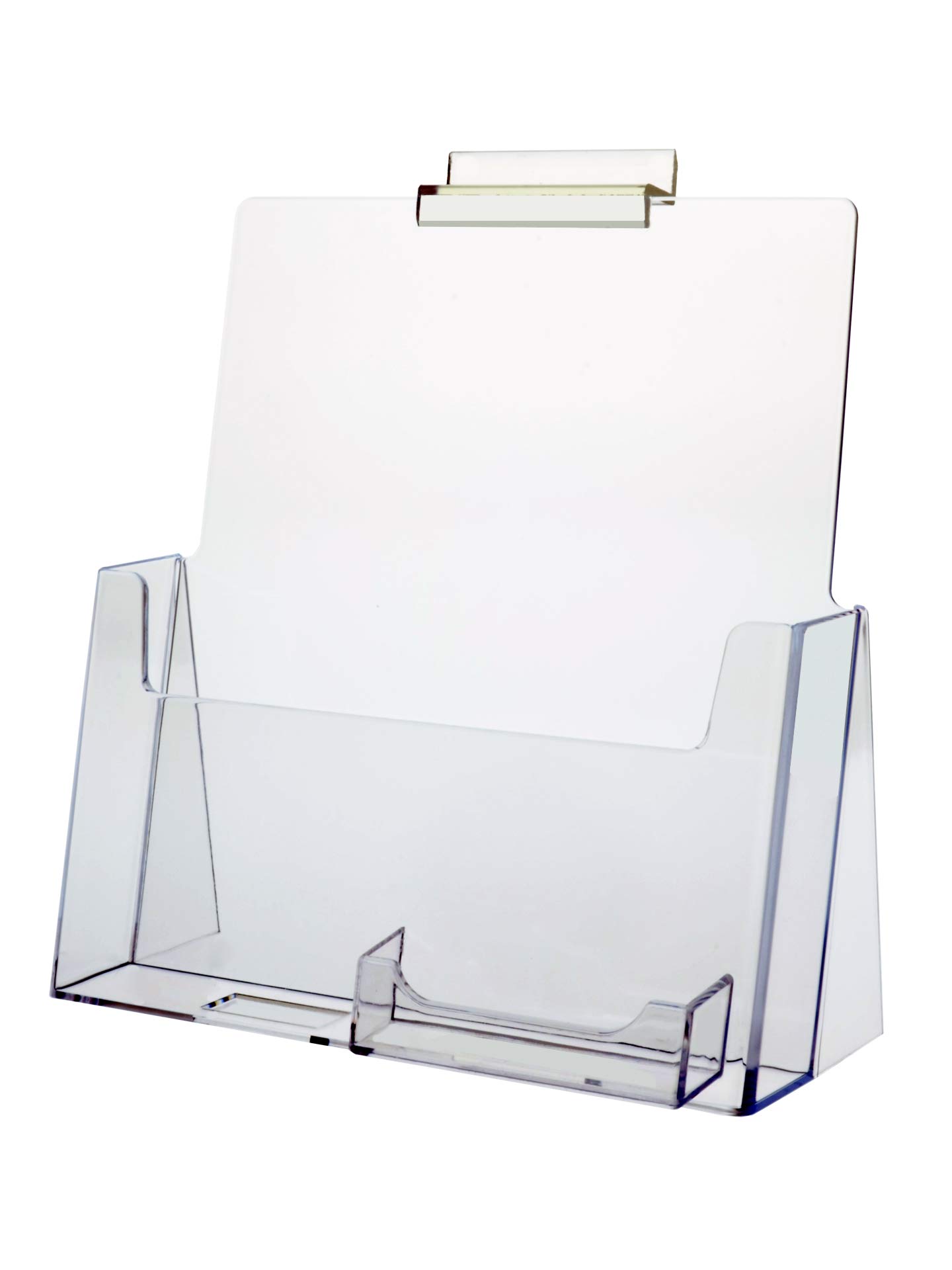 24-Pack Clear Slatwall Literature Holders 8.5