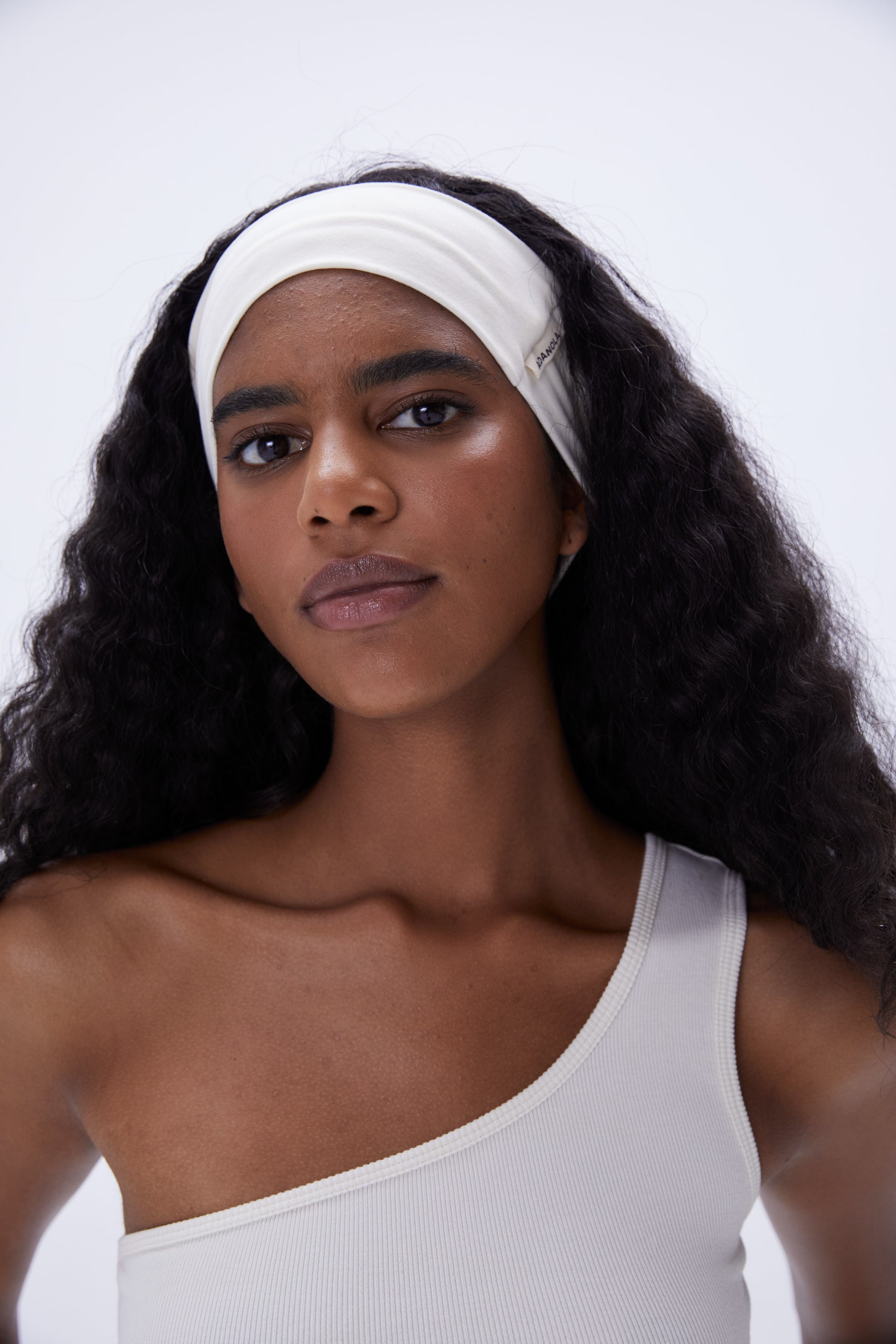 Premium Jersey Headband - Soft & Stretchy Cream Headband for Women & Girls - Perfect for Workouts, Yoga, Running & Everyday Wear