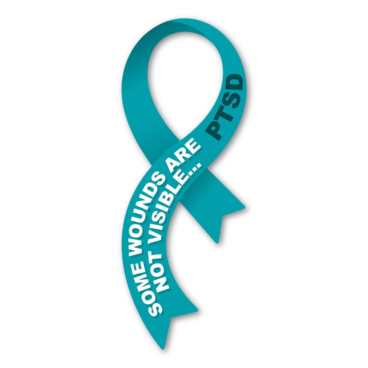 PTSD Awareness Ribbon Magnet - 2.5