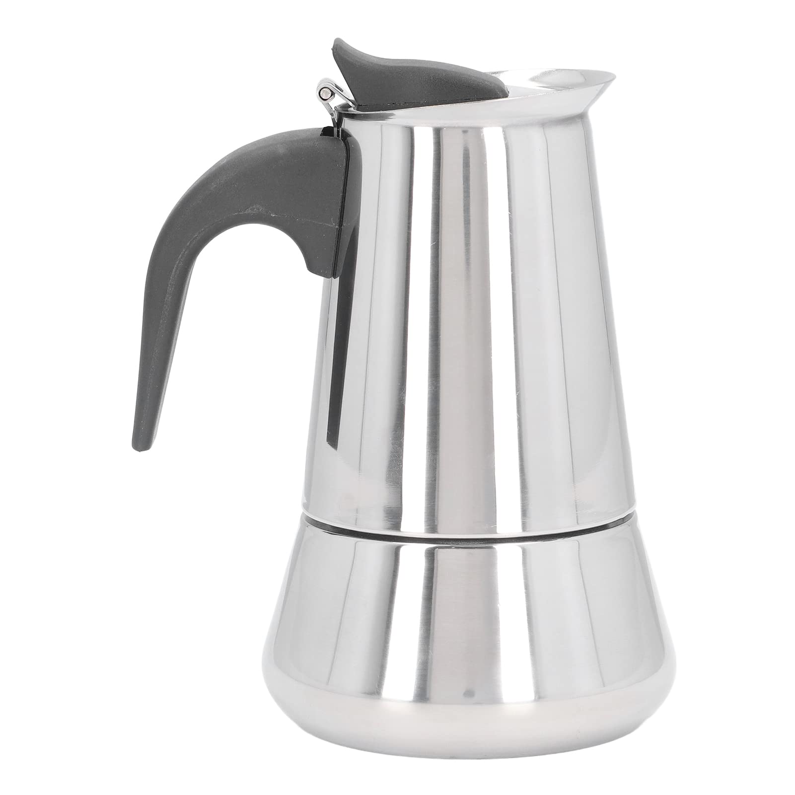 Premium Stainless Steel Espresso Maker - Large Capacity Drip Coffee Pot for Home & Office | Portable Moka Pot Works on Gas/Electric Stoves | Quick Clean & Easy Operation | Perfect for Camping, Travel & Daily Coffee Brewing