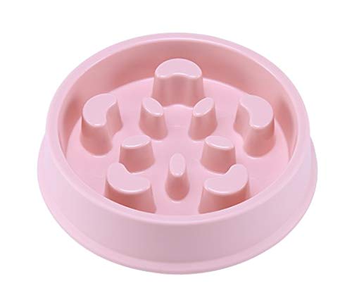 Slow Feeder Dog Bowl - Durable Non-Toxic Eco-Friendly Pet Bowl for Large, Medium & Small Dogs - Prevents Choking & Promotes Healthy Eating - Perfect for Fast Eaters & Digestion Issues (Pink)