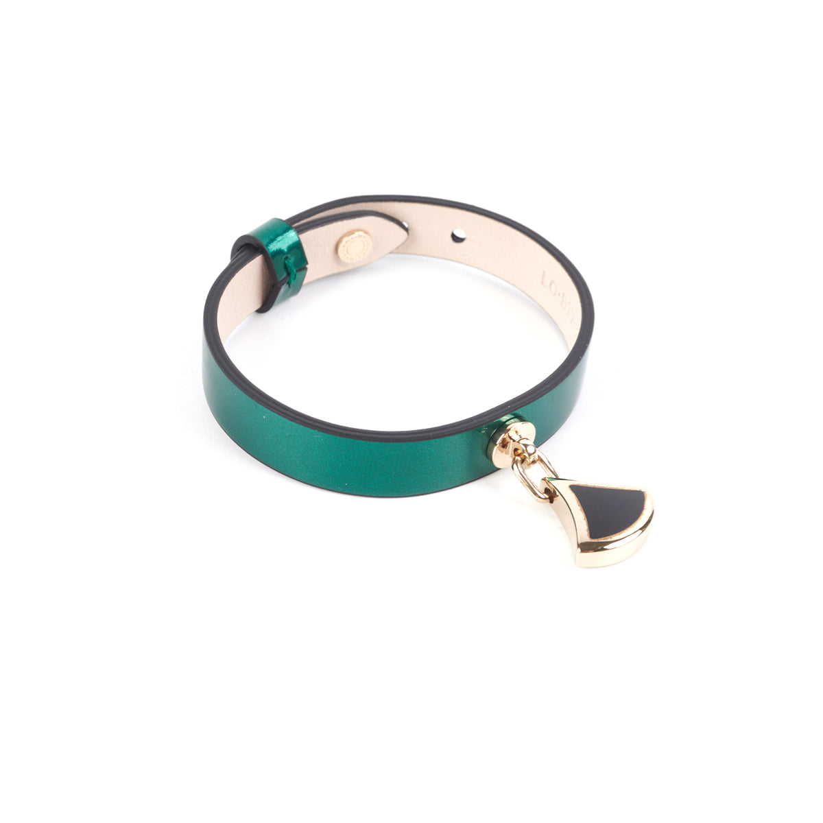Bvlgari Metallic Emerald Green Bracelet - Size 15 & 16 - Luxury Fashion Jewelry for Women, Perfect for Parties, Weddings & Special Occasions