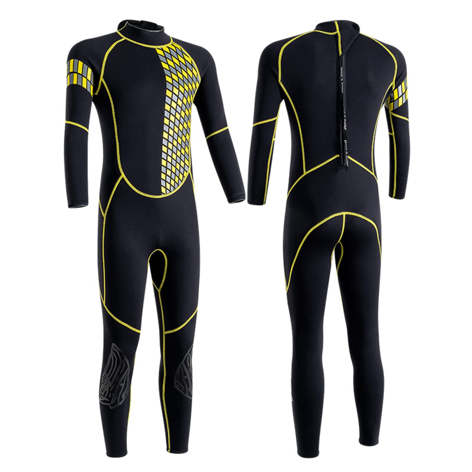 Premium 3mm Neoprene Wetsuit for Men - Full Body Stretch Swimsuit with Back Zipper | Ideal for Swimming, Scuba Diving, Snorkeling & Water Sports | Comfortable & Durable for Surfing, Kayaking & Beach Activities