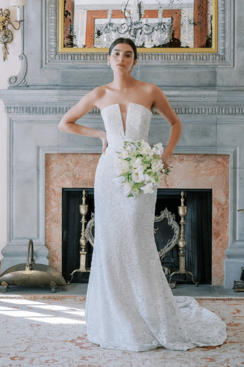 Anne Barge Amoret Wedding Dress - Size 10 | Elegant Bridal Gown for Church Ceremony & Outdoor Wedding Photos