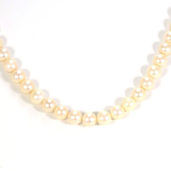 18K Yellow Gold Akoya Pearl Necklace for Women - Elegant Cultured Pearl Jewelry Gift for Wedding, Anniversary & Special Occasions