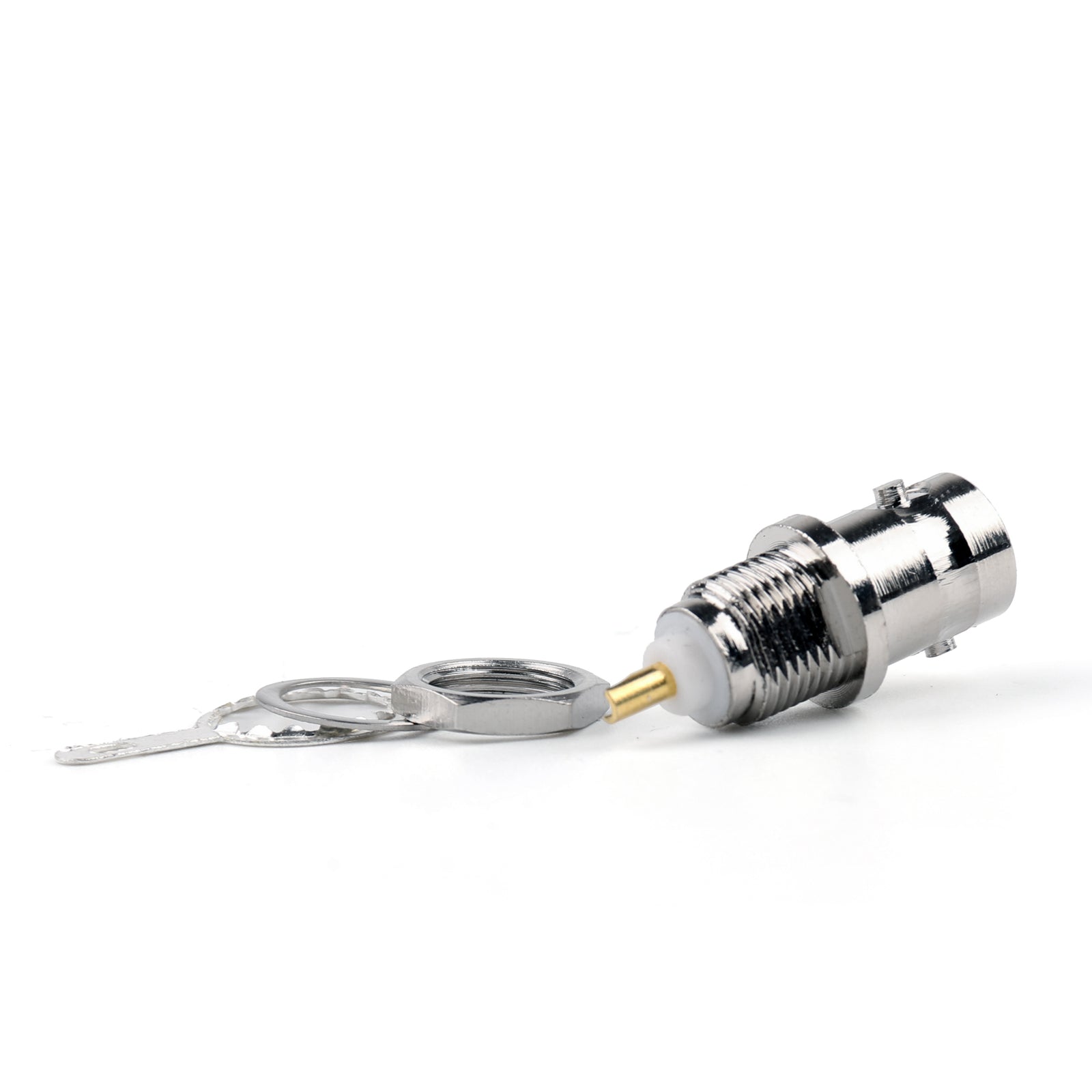 10Pcs BNC Female Bulkhead Connectors - Solder Panel Mount Straight - Perfect for CCTV, Audio/Video Equipment & Security Systems