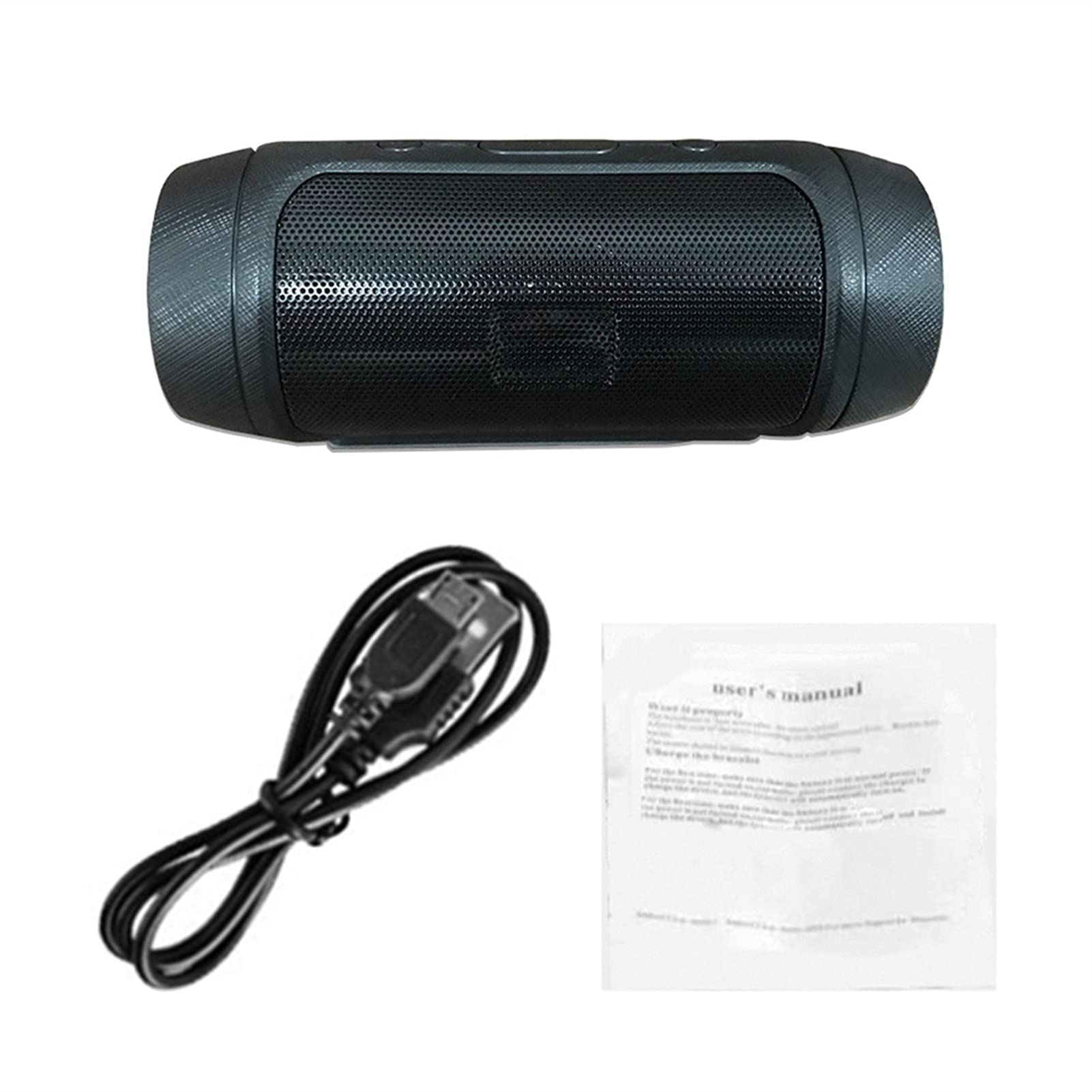 **Portable Bluetooth Speaker - Wireless Waterproof Mini Speaker with Deep Bass, Subwoofer, TF Card & FM Radio Support - Ideal for Outdoor, Travel, Beach & Home Use (Black)**