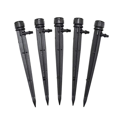 100PCS Adjustable 8-Hole Drip Irrigation Emitters with 1/4