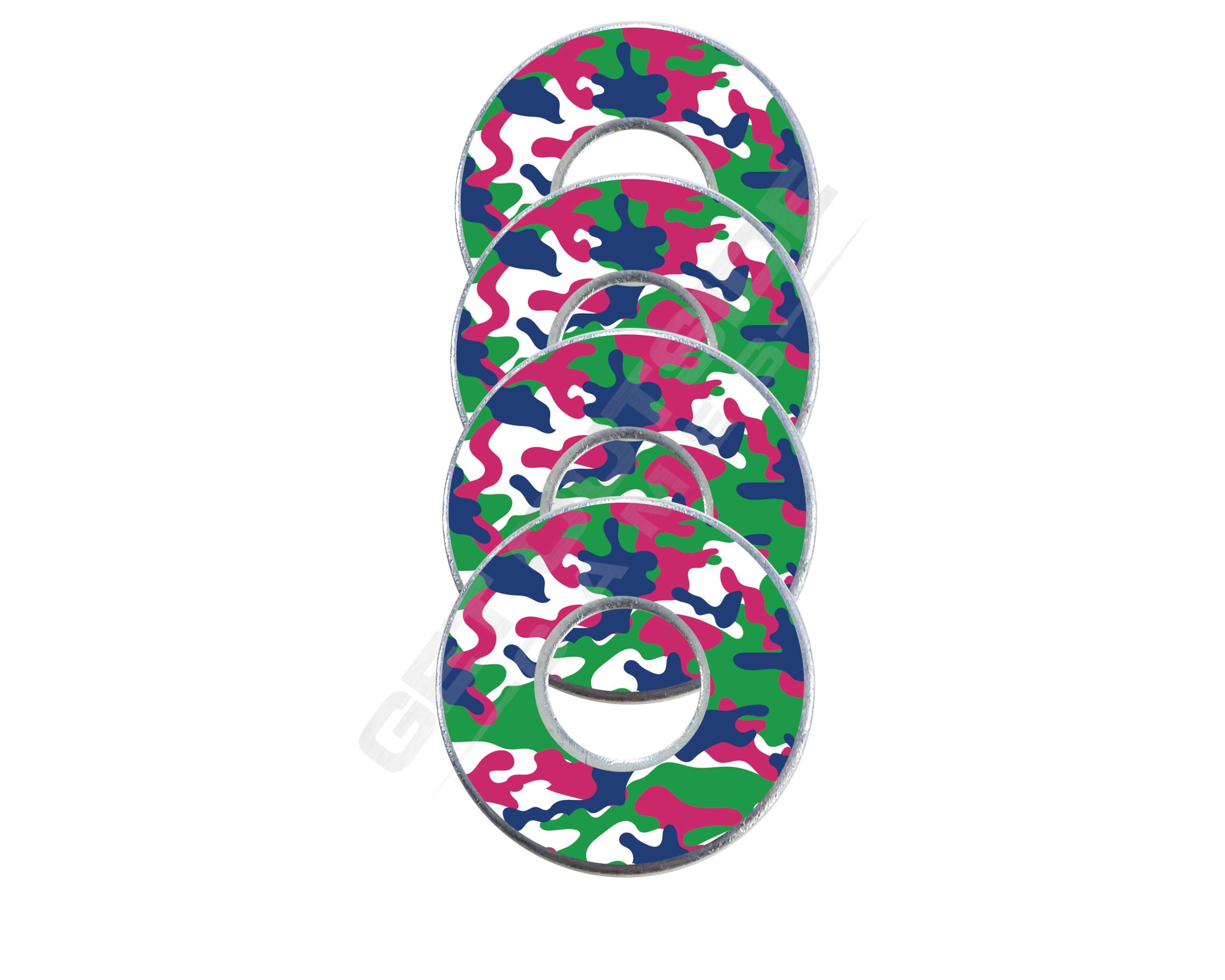 4 Camo Washers - Outdoor Washer Toss Game Set for Backyard, Camping & Tailgating Parties - Fun Lawn Game for Adults and Kids