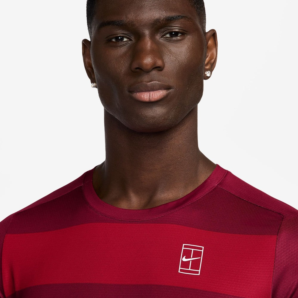 Nike Men's Advantage Top Team Red/Multi - Lightweight Performance T-Shirt for Running, Gym & Casual Wear