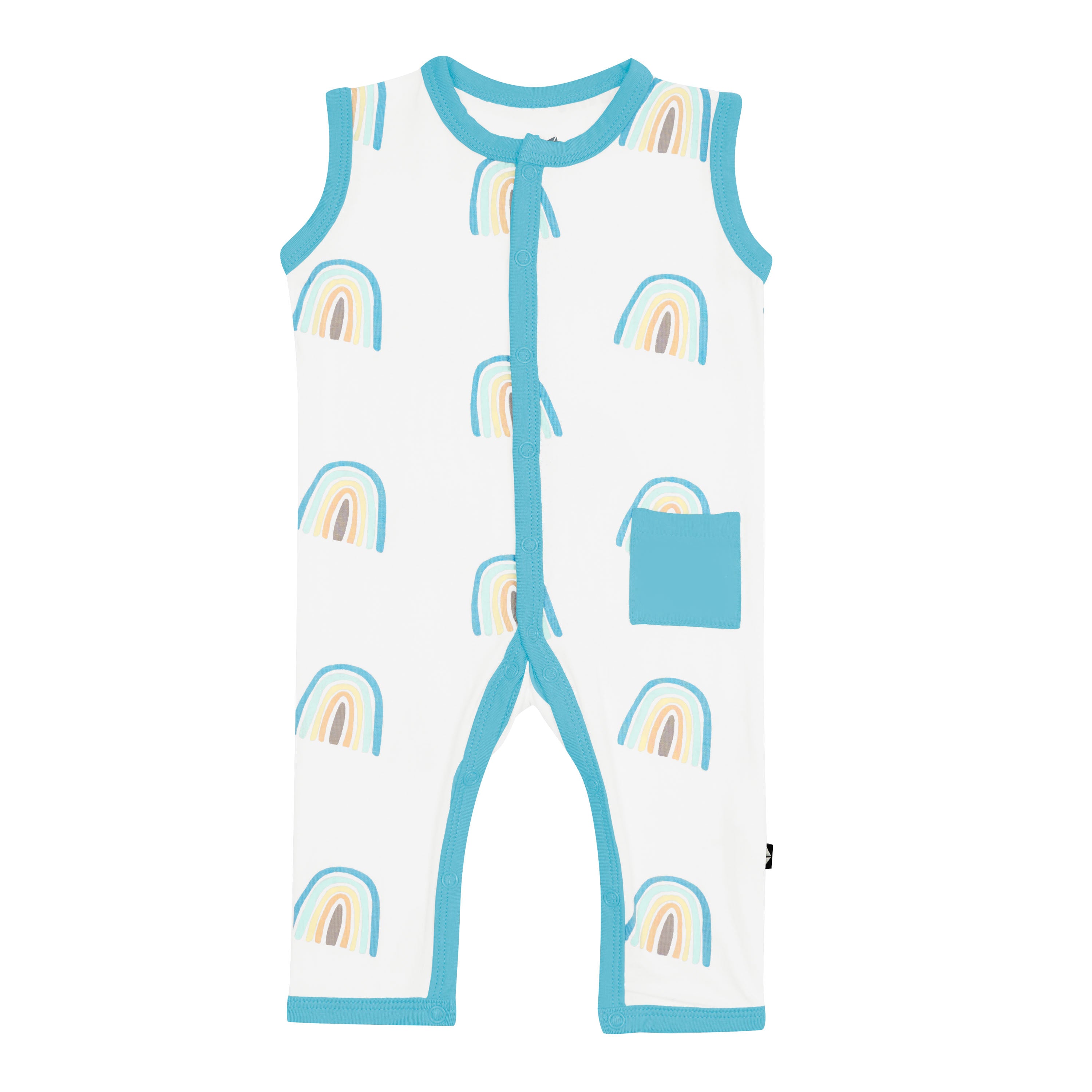 Women's Sleeveless Romper - Makai Rainbow Print Jumpsuit for Summer Beach Vacation & Music Festivals