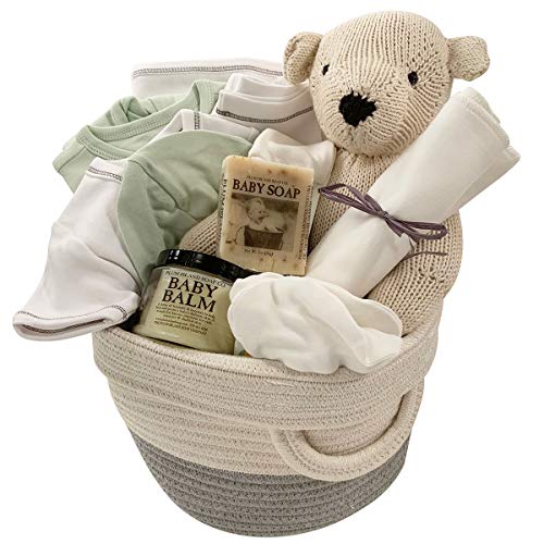 Premium Baby Gift Basket for Boys & Girls - Luxury Newborn Gift Set with Personalized Options | Perfect for Baby Showers, Birthdays & Corporate Gifts