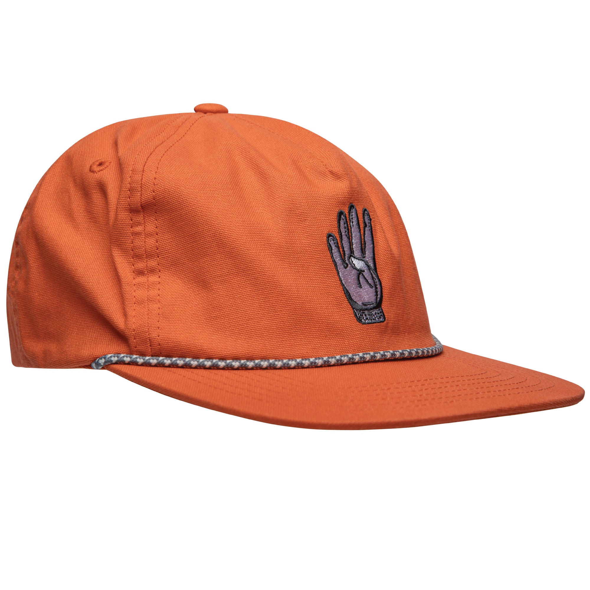 Orange Four Strand Rope Hat - Stylish Summer Accessory for Beach, Hiking & Outdoor Adventures