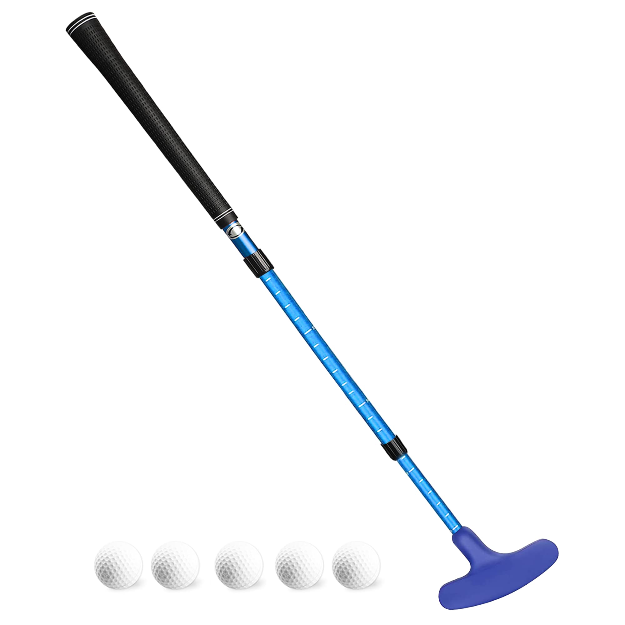 **Asyxstar Mini Golf Putter – Adjustable Length Right & Left Handed Golf Clubs for Men, Women & Kids – Includes 5 Practice Balls – Perfect for Indoor Putting, Backyard Practice & Mini Golf Courses**