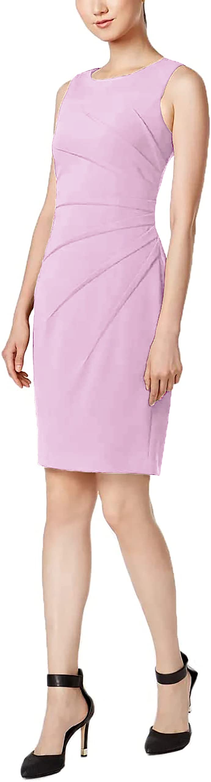 Calvin Klein Women's Sleeveless Sheath Dress with Starburst Detail - Elegant Casual & Professional Workwear for Office, Cocktail Parties & Date Nights