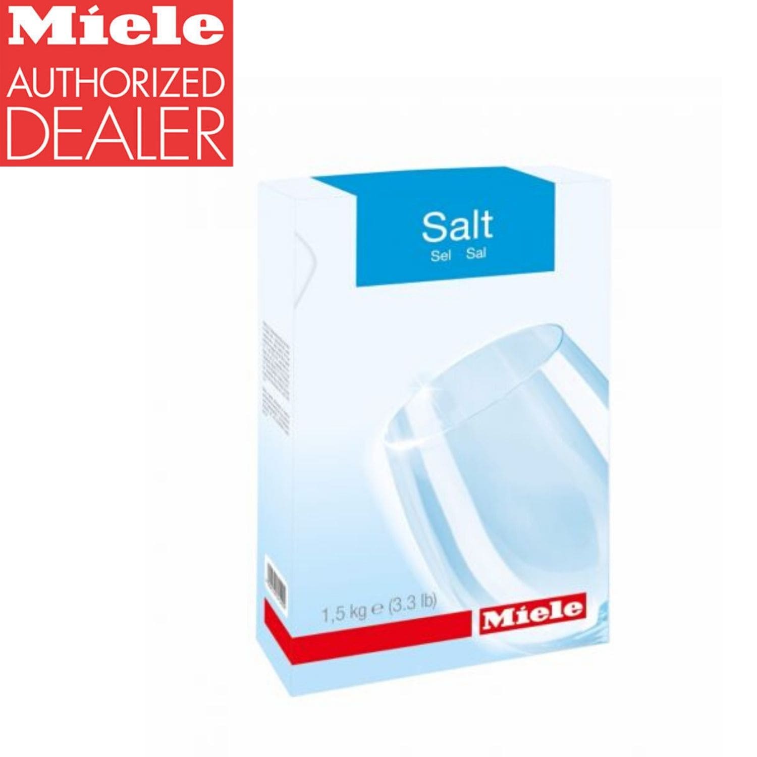Miele Dishwasher Salt - 4.4 lbs (2 kg) - Regenerating Salt for Dishwashers - Softens Water & Prevents Limescale - Ideal for Miele & Other Dishwasher Brands - Use for Sparkling Clean Dishes & Glassware
