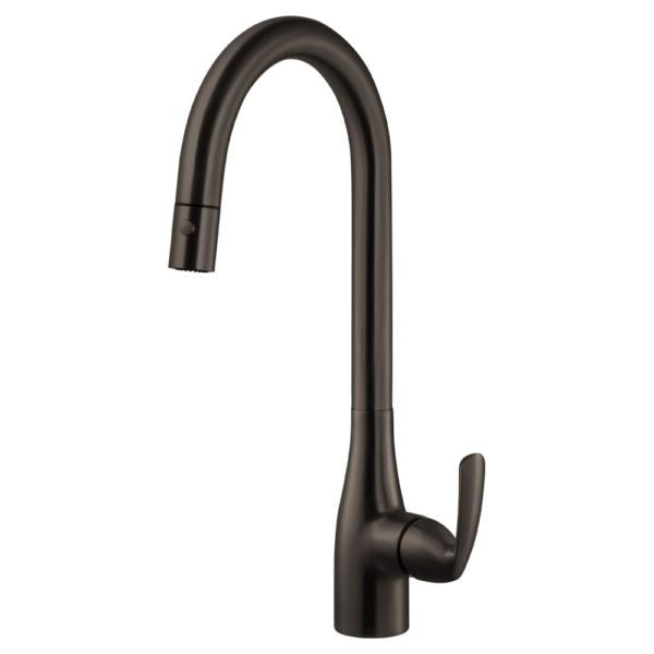 Hamat QUPD 1000 OB Quantum Dual Function Pull Down Kitchen Faucet in Oil Rubbed Bronze - Perfect for Modern Kitchens & Easy Dishwashing