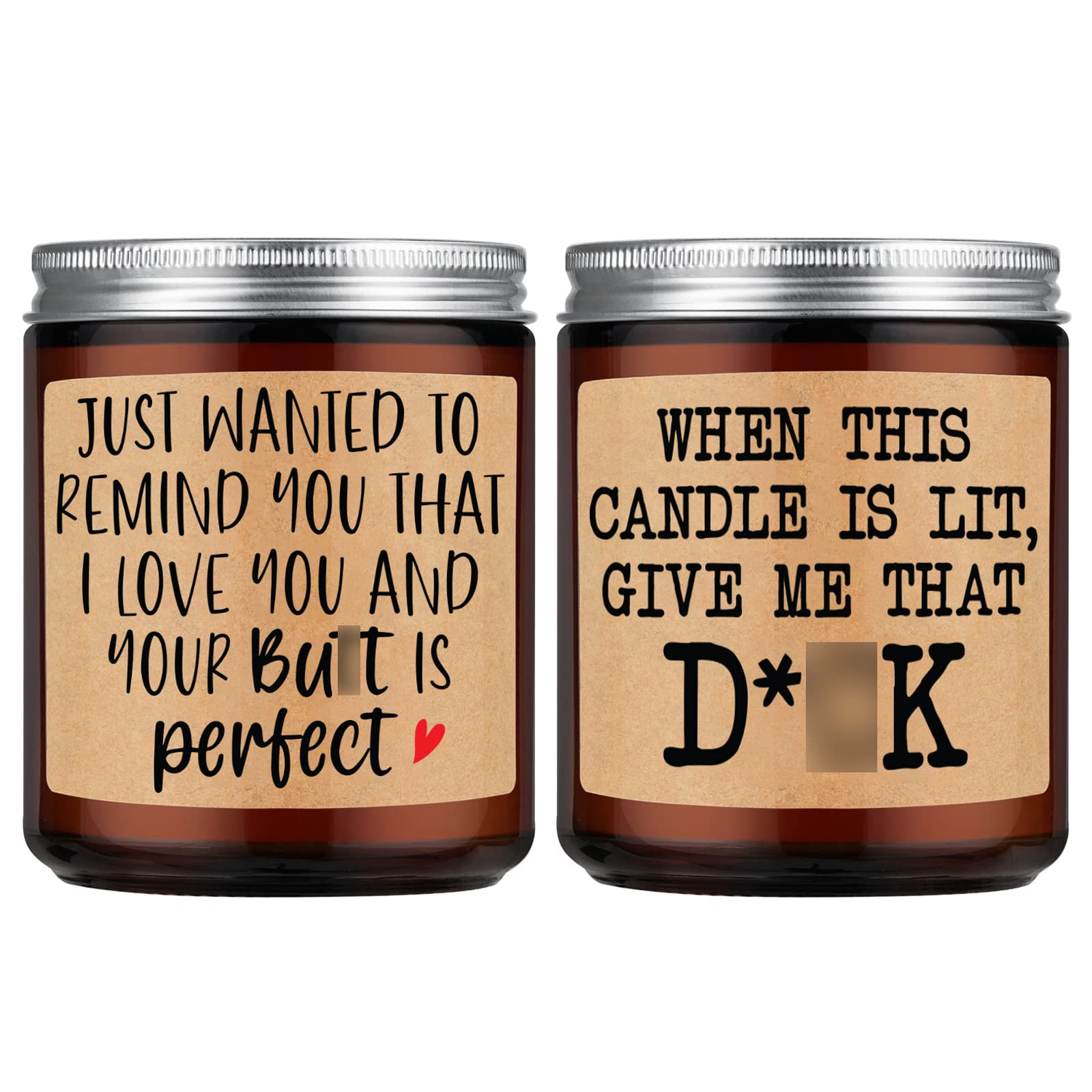 Romantic & Funny Gifts for Men - Naughty Candles & Unique Presents for Husband, Boyfriend, Fiance - Perfect for Anniversary, Birthday, Valentine's Day & Father's Day - Ideal for Couples & Romantic Surprises