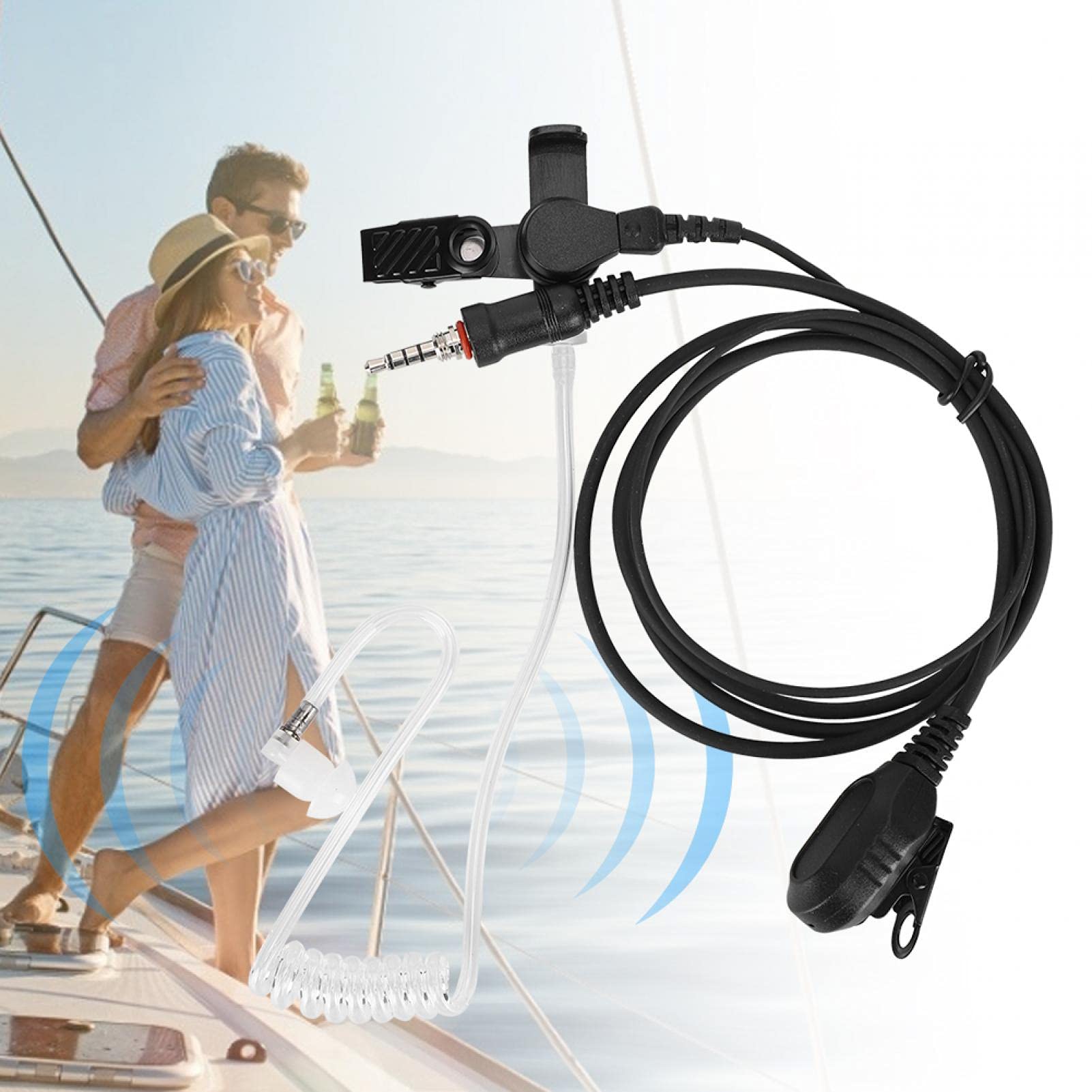Noise Cancelling Air Tube Earbuds - IP54 Waterproof Wireless Earphones with Acoustic Air Pipe Technology for Running, Gym Workouts & Outdoor Camping