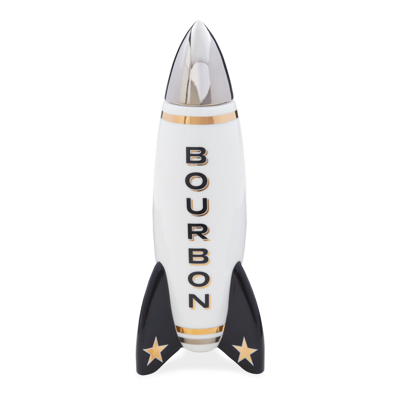 Premium Rocket Bourbon Decanter Set - Elegant Glass Whiskey Decanter with Aerator Spout for Smooth Pouring - Perfect for Bourbon, Scotch, Whiskey & Liquor - Ideal for Home Bars, Gifts & Entertaining