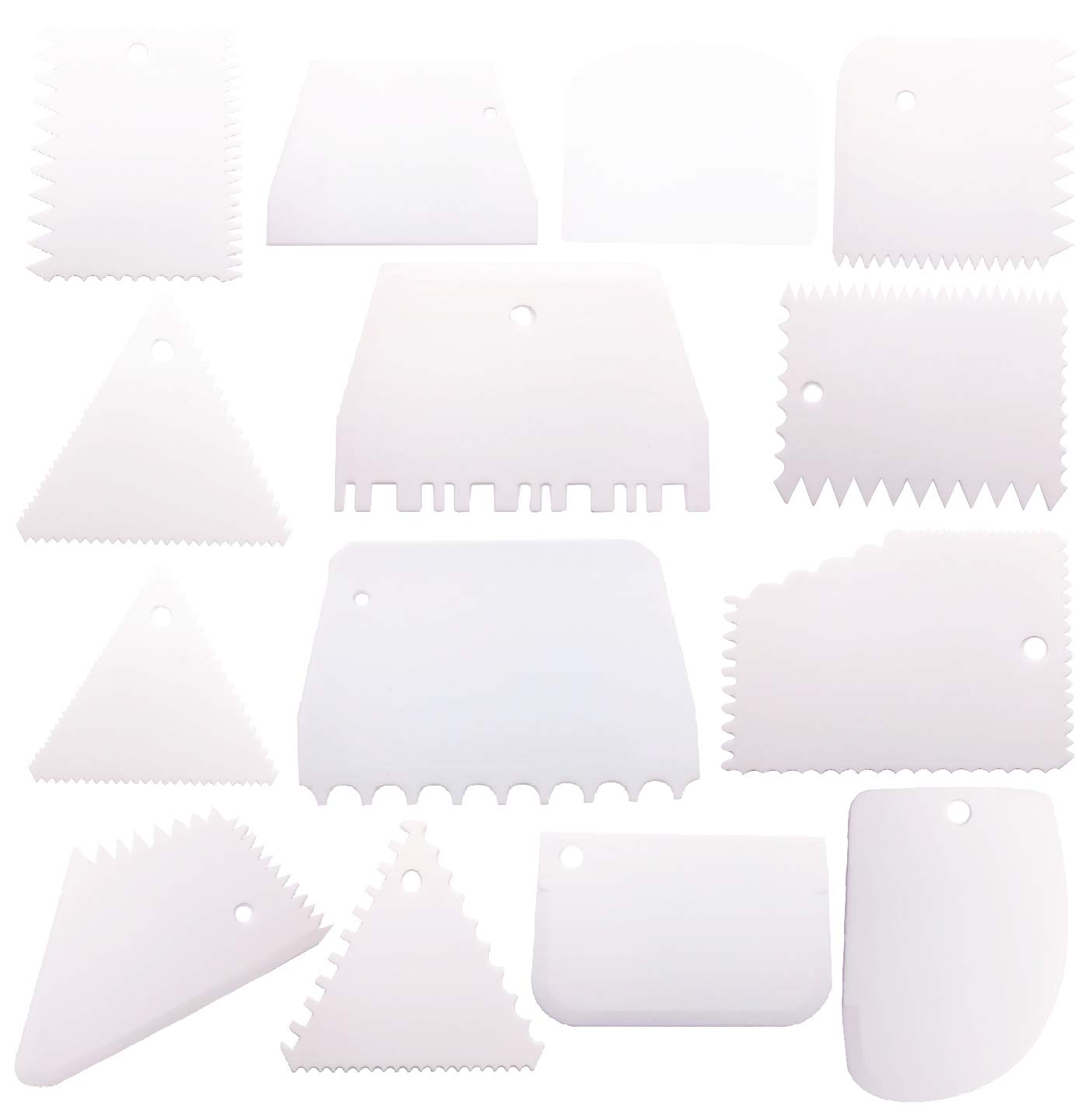 Markeny 14-Piece Cake Decorating Tools Set - Cake Scraper, Smoother & Comb for Professional Baking | Perfect for Wedding Cakes, Birthday Cakes & Home Baking