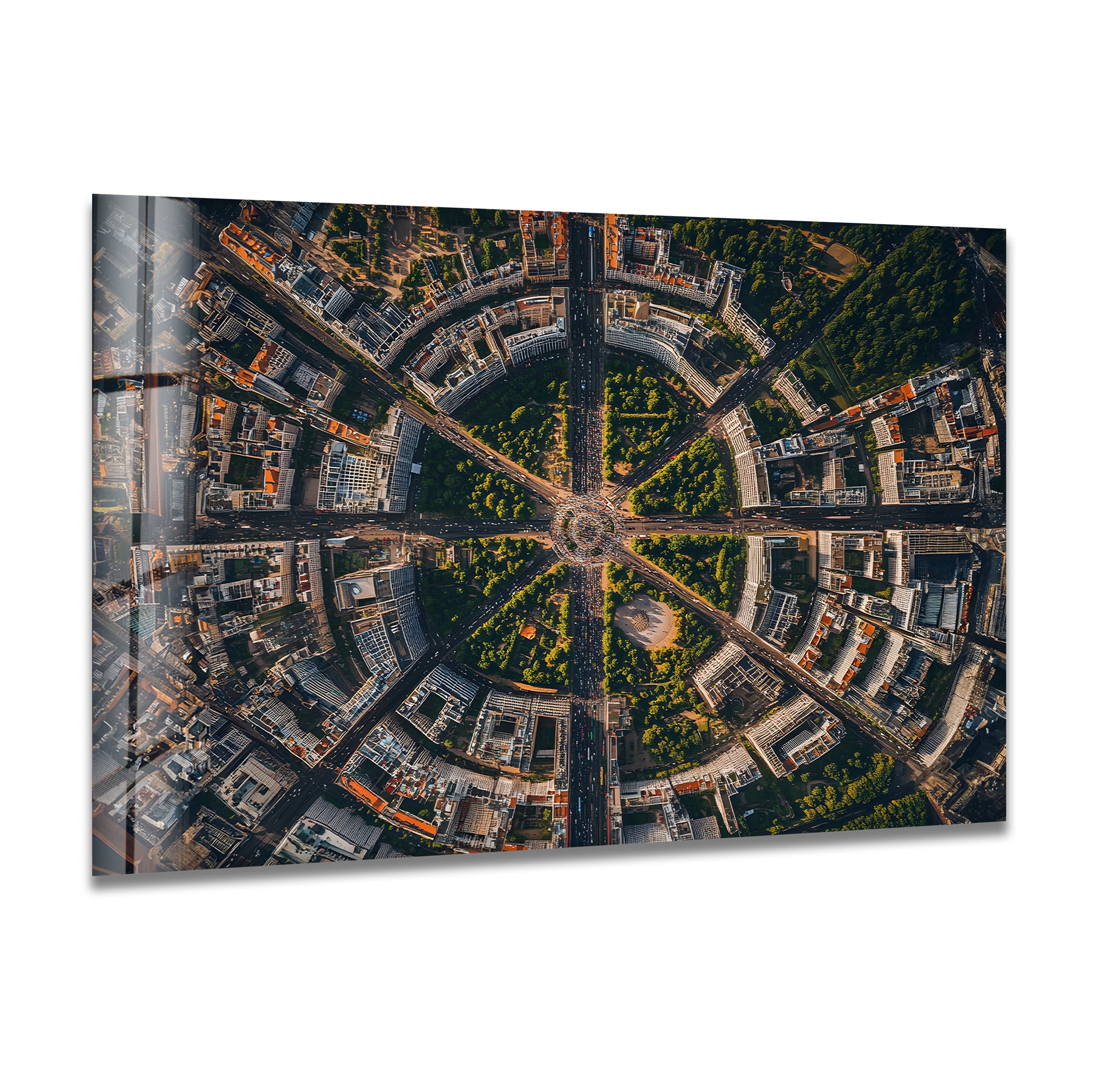 Berlin City Skyline Glass Wall Art - Modern Home & Office Decor - Perfect for Living Room, Bedroom, or Workspace