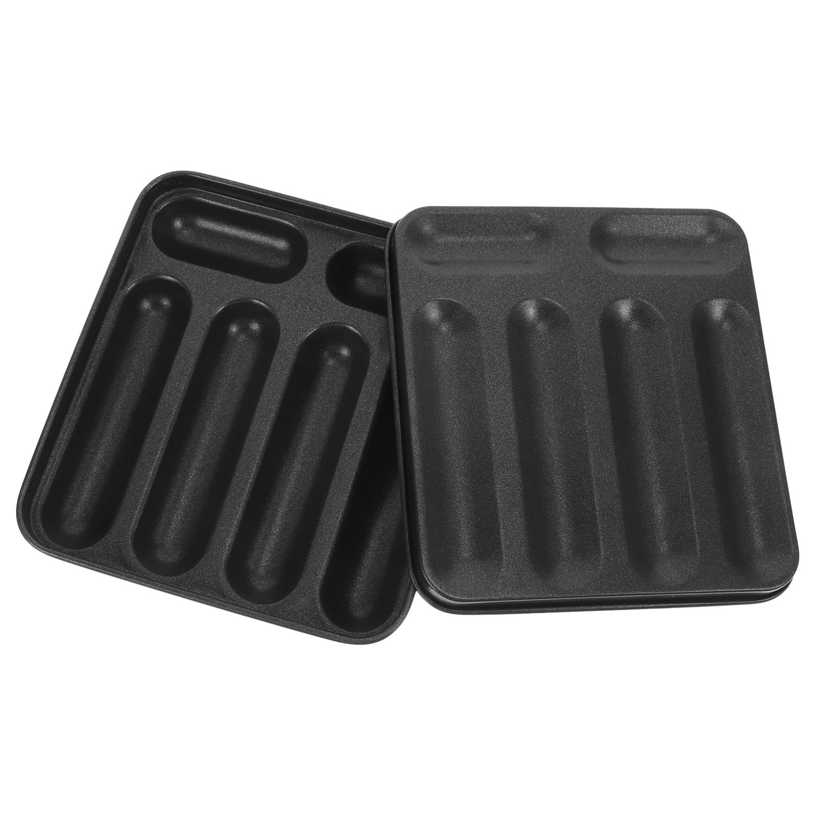 Premium Stainless Steel Hot Dog Mold - Non-Stick Carbon Steel Hot Dog Bun Pan & Mini Corn Dog Maker for Home Baking | Perfect for DIY Sausage, Hot Dog Shaped Cakes, and Party Snacks | Ideal for Kitchen, BBQ, and Family Gatherings
