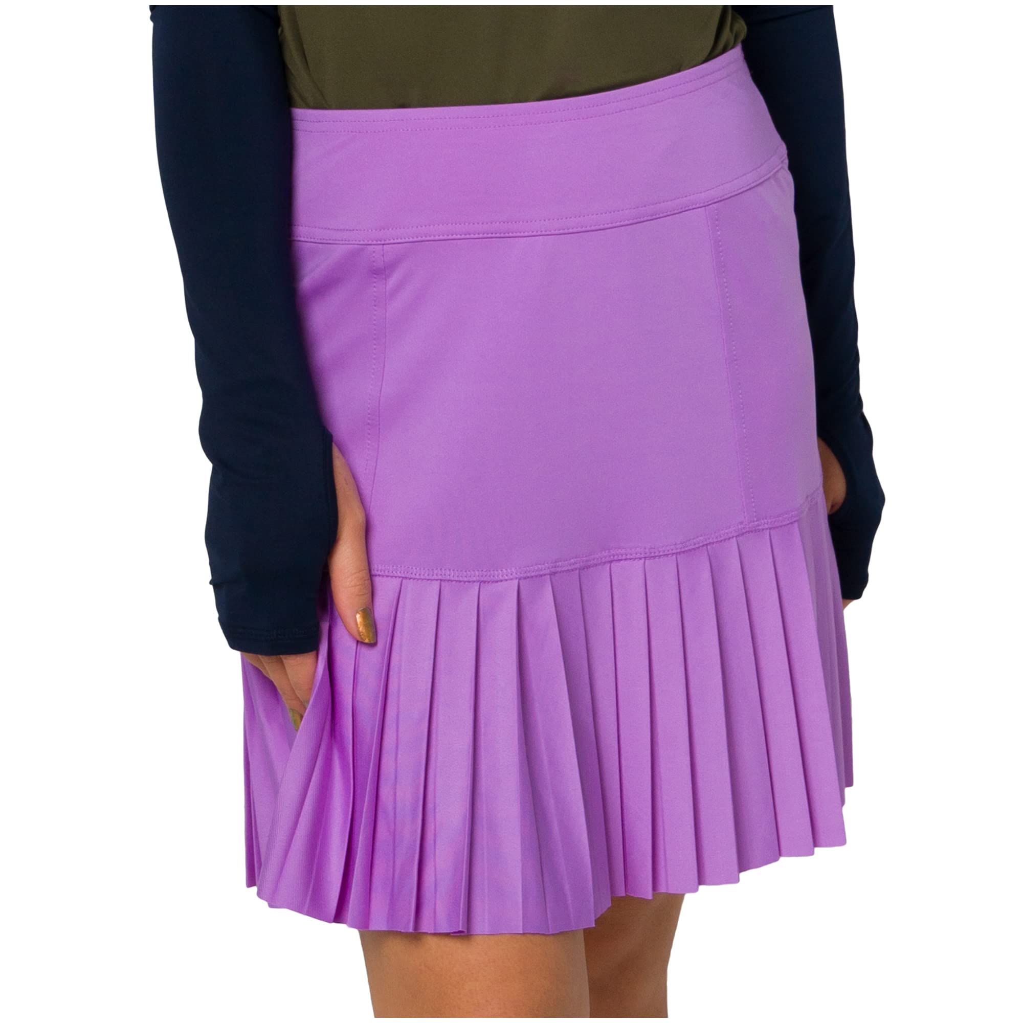 Jofit Apparel Women's Athletic Knife Pleat Skort - Golf & Tennis Skirt with Shorts - Breathable Workout Skort for Running, Yoga & Active Lifestyle