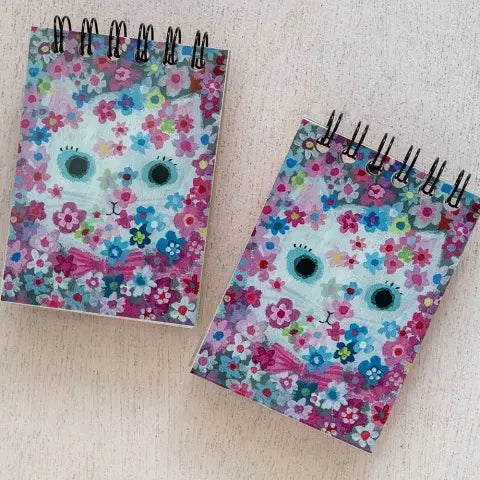 Yumi Kitagishi Mini Memo Pad Set of 2 - Cute Japanese Stationery for Journaling, Notes & Gift Giving - Perfect for Office, School & Travel Organization