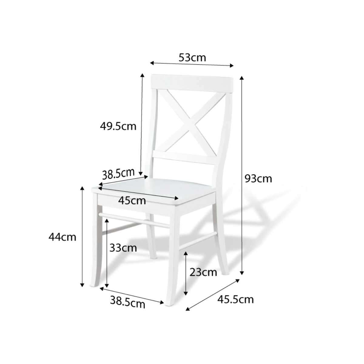 Hamptons Dining Chair - White Upholstered Accent Chair for Kitchen, Dining Room & Home Decor | Coastal Farmhouse Style