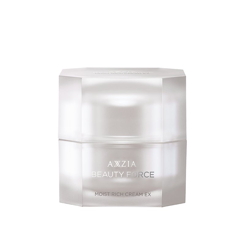 Axxzia Beauty Force Moist Rich Cream - Luxurious Hydrating Face Cream 30g for Dry Skin | Anti-Aging & Deep Moisturizing | Day & Night Skincare Routine