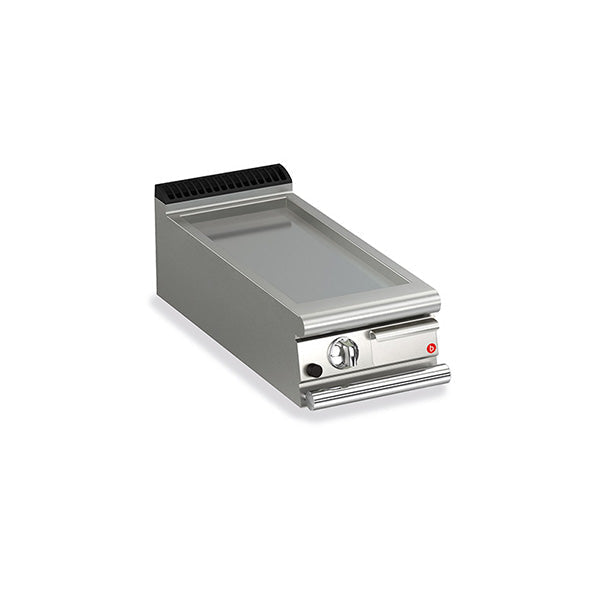 Baron Gas Fry Top with Smooth Mild Steel Plate - 700mm Depth Q70FT/G400 - Ideal for Commercial Kitchens, Restaurants & Outdoor Cooking