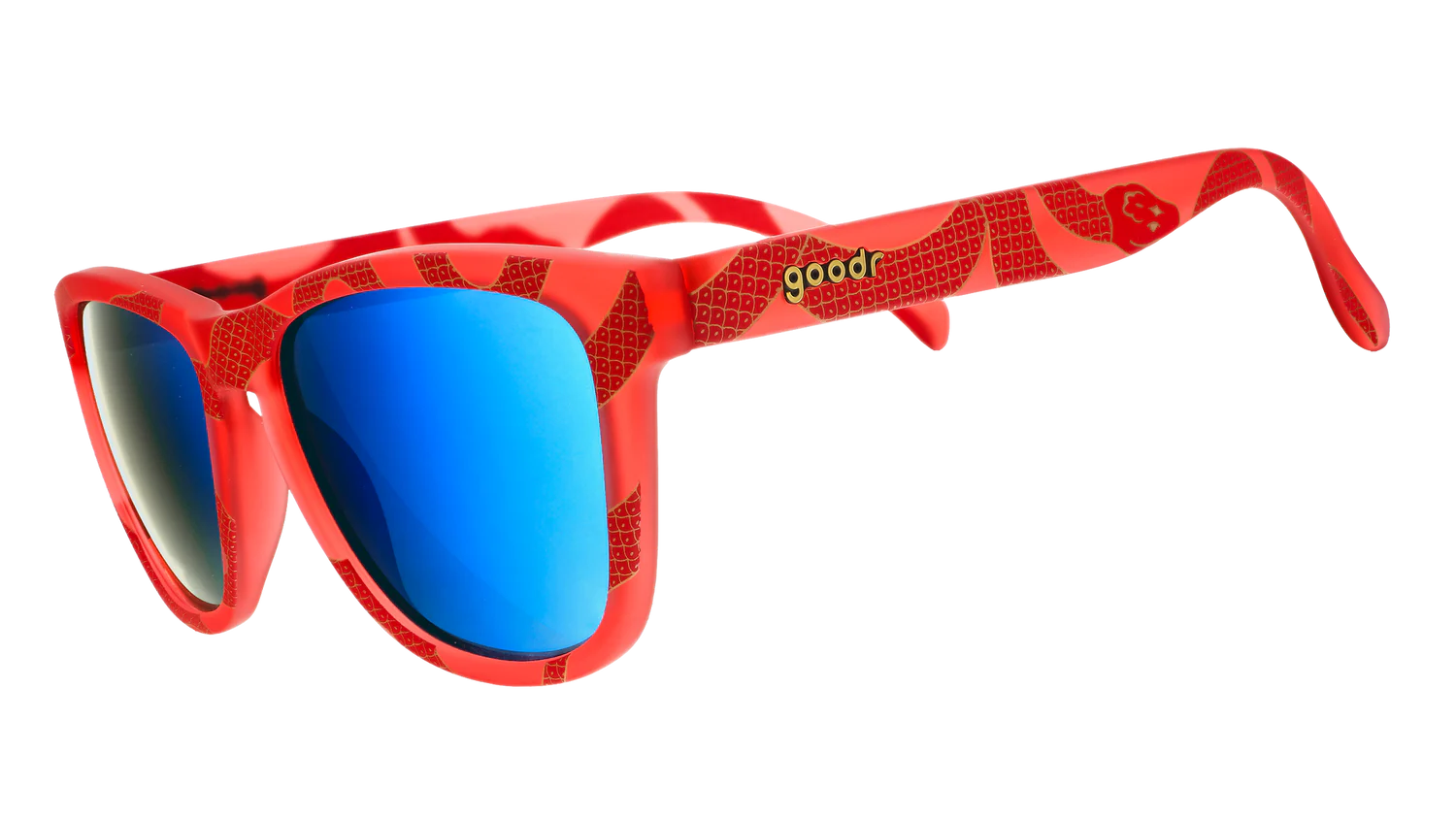 Goodr Serpentine Dream Polarized Sunglasses - UV Protection, Lightweight & Comfortable for Running, Cycling, and Outdoor Activities