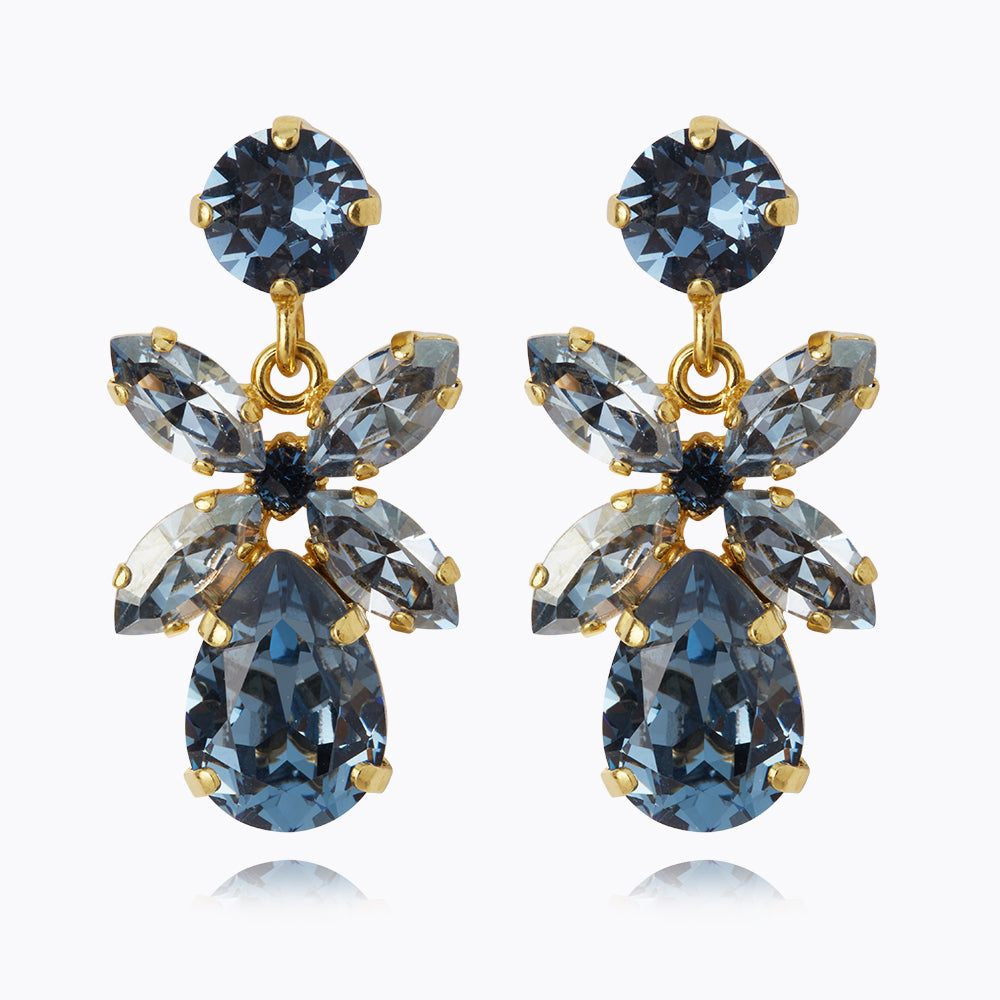 Mini Dione Earrings in Denim Blue & Blue Shade - Trendy Boho Jewelry for Women, Perfect for Casual Outfits & Everyday Wear