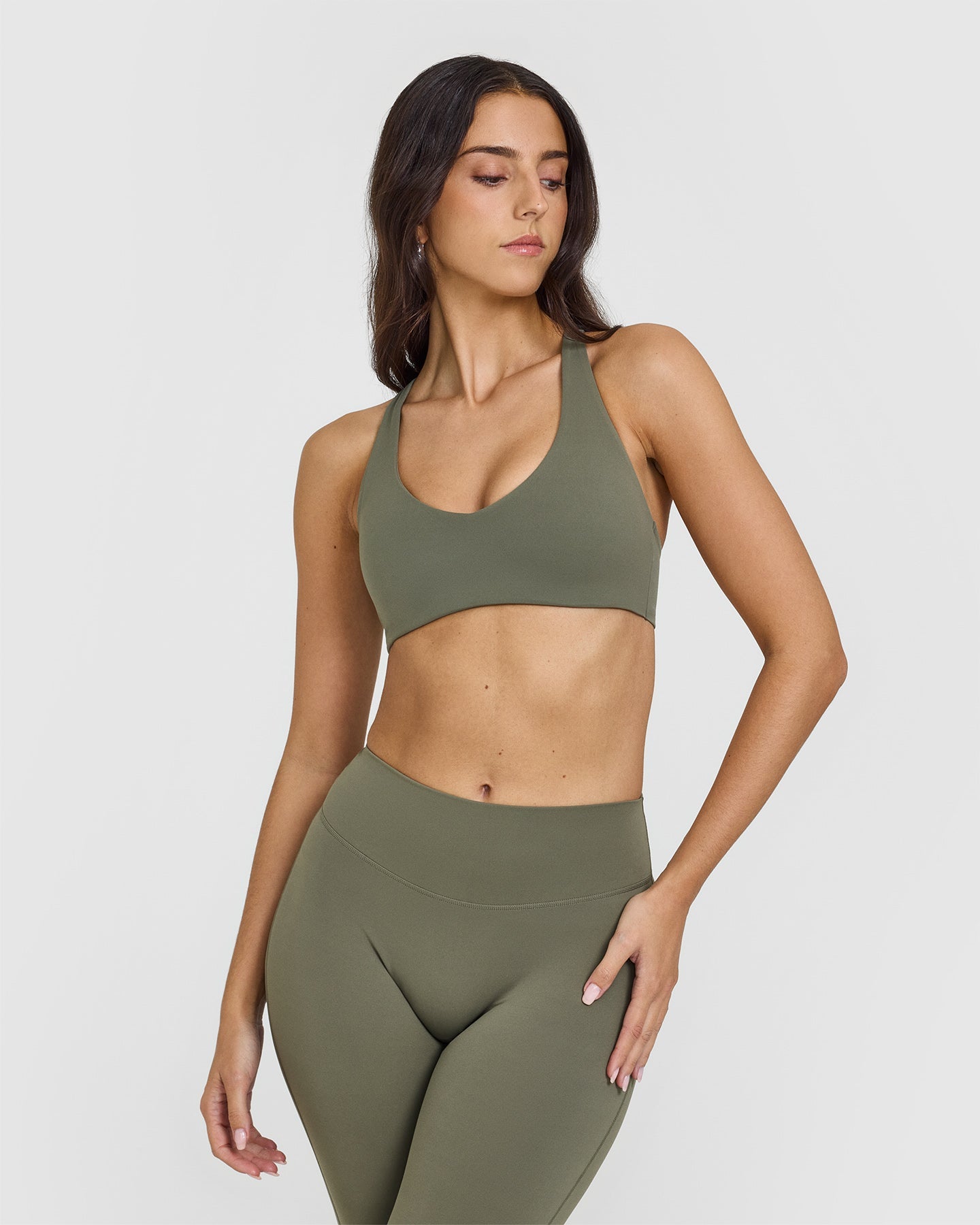 SoftMotion™ Comfortable Wireless Bralette in Alpine Green - Perfect for Yoga, Lounge & Everyday Wear