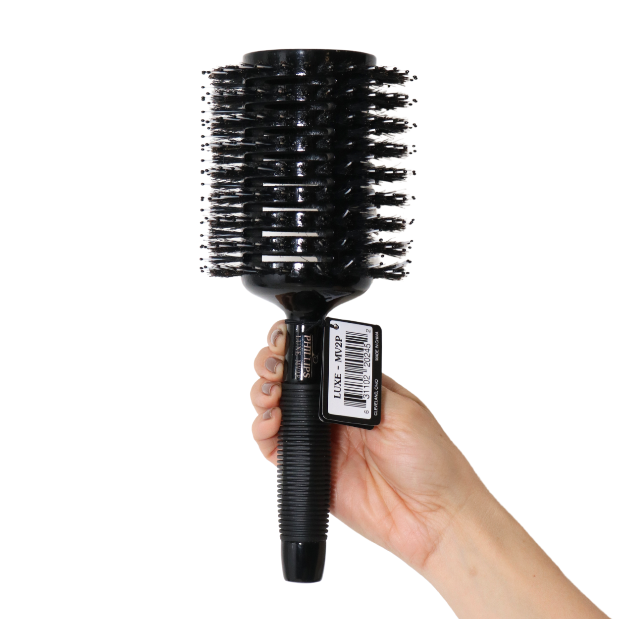 Phillips Brush 4 Monster Vent Poly Tip Round Hair Brush with Mixed Bristles (LUXE MV2P) - Professional Styling Tool for Salon & Home Use