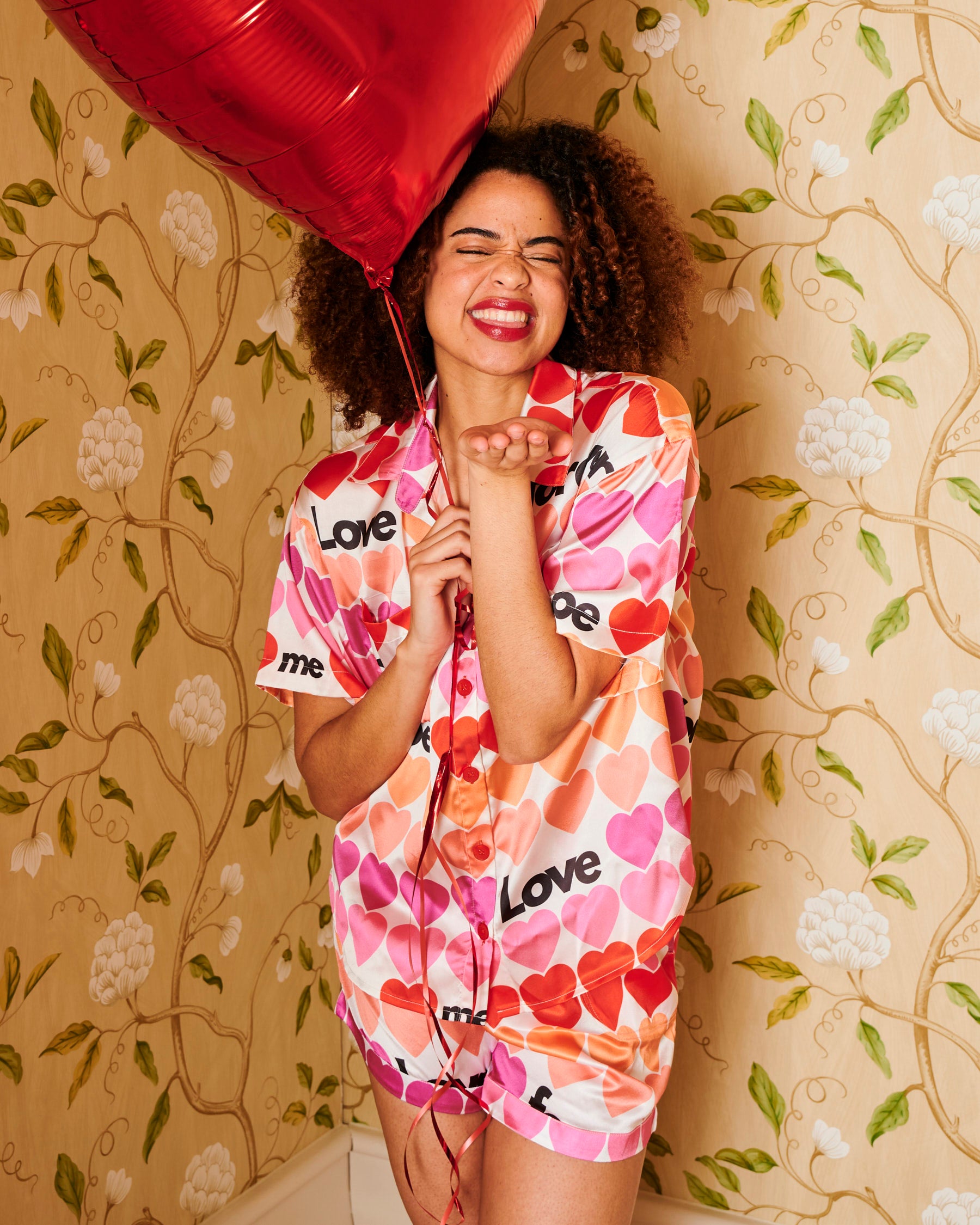 Forever Eco Satin Short Sleeve Pajama Set - Women's Soft & Breathable Sleepwear for Summer Nights, Lounge Wear, and Relaxing at Home