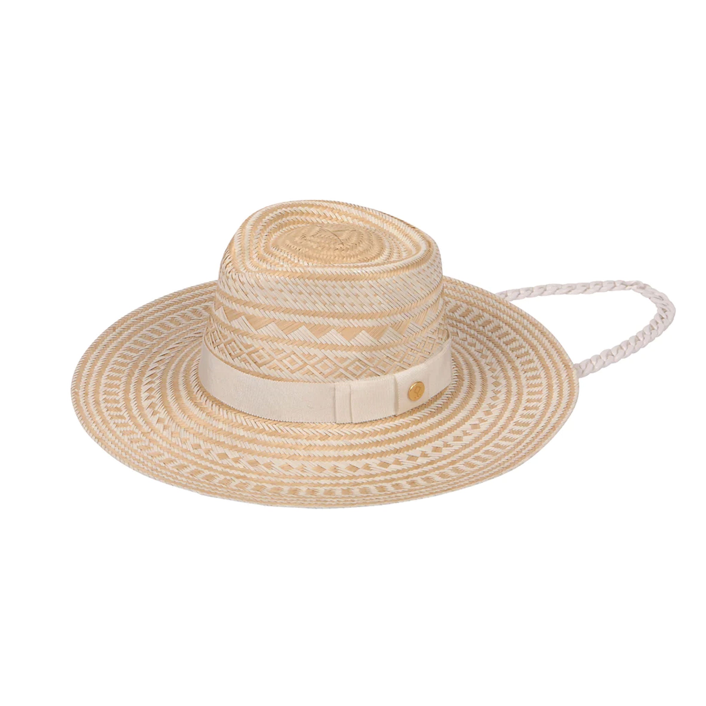 Rita Ikara Sun Hat for Women - Natural Beige Wide Brim Straw Hat - Perfect for Beach, Garden, and Outdoor Summer Activities