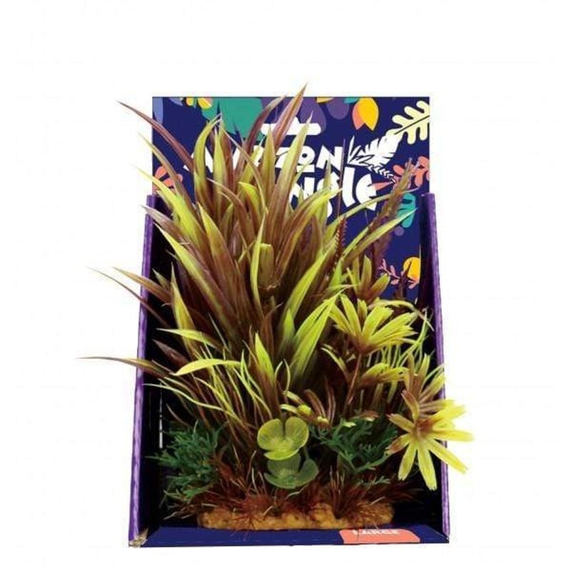 20cm Amazon Jungle Spike Grass Display - Realistic Artificial Plant for Home & Office Decor | Perfect for Terrariums, Floral Arrangements, and DIY Crafts